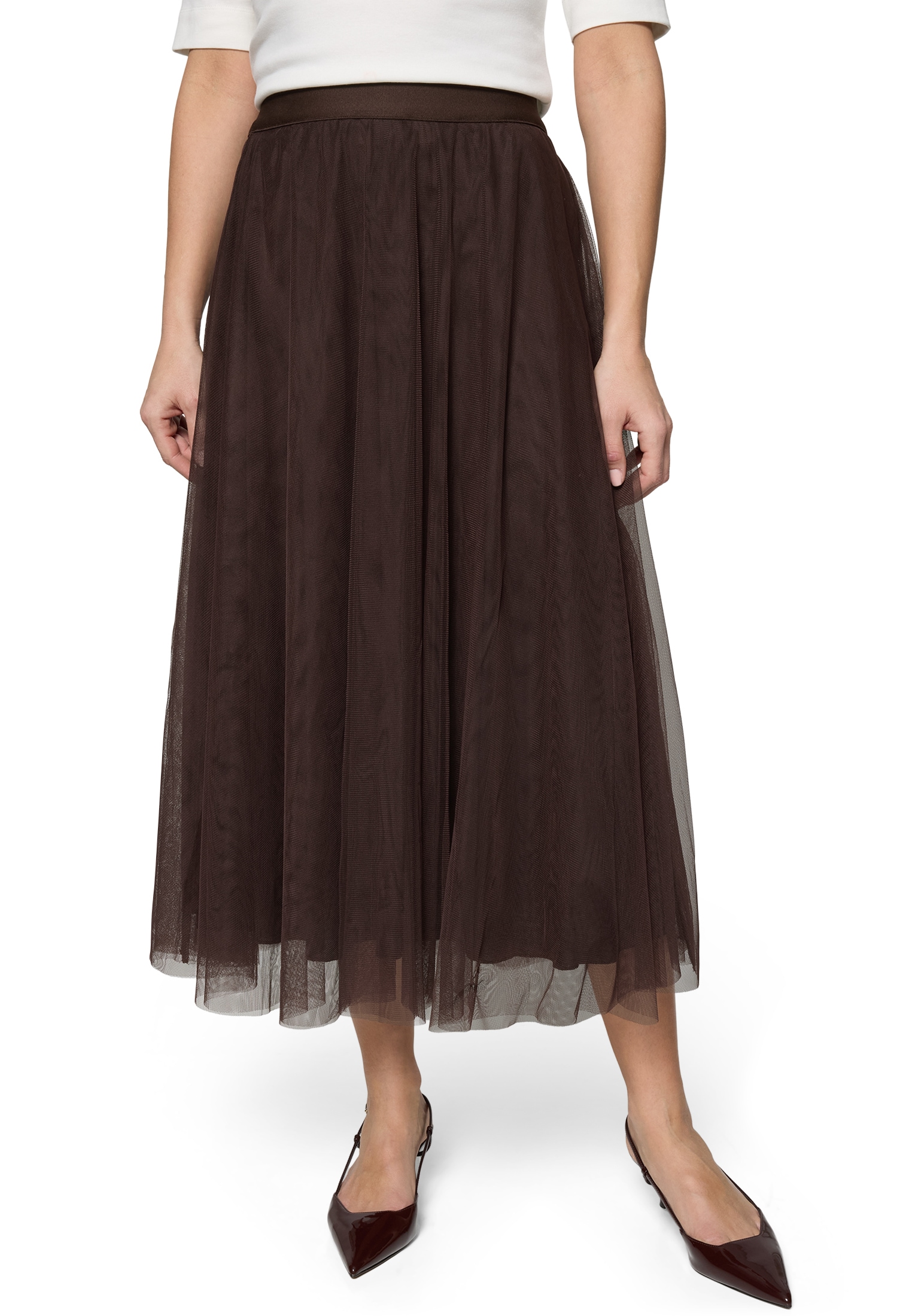 Zero Midirock "Damen mit Falten" Material günstig online kaufen