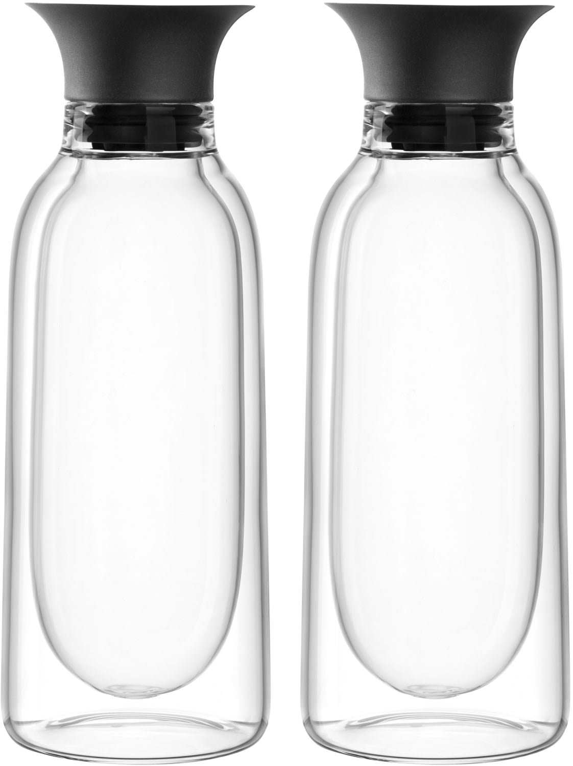 LEONARDO Menage-Set »Essig- und Ölflasche DUO, 2er Set«, (Set, 2 tlg.), aus doppelwandigem Glas...