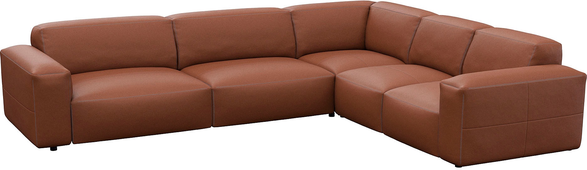 FLEXLUX Ecksofa »Lucera, super bequem durch hochwertigen Sitzaufbau mit Kaltschaum«, modern & anschmiegsam, L-Form, Designsofa