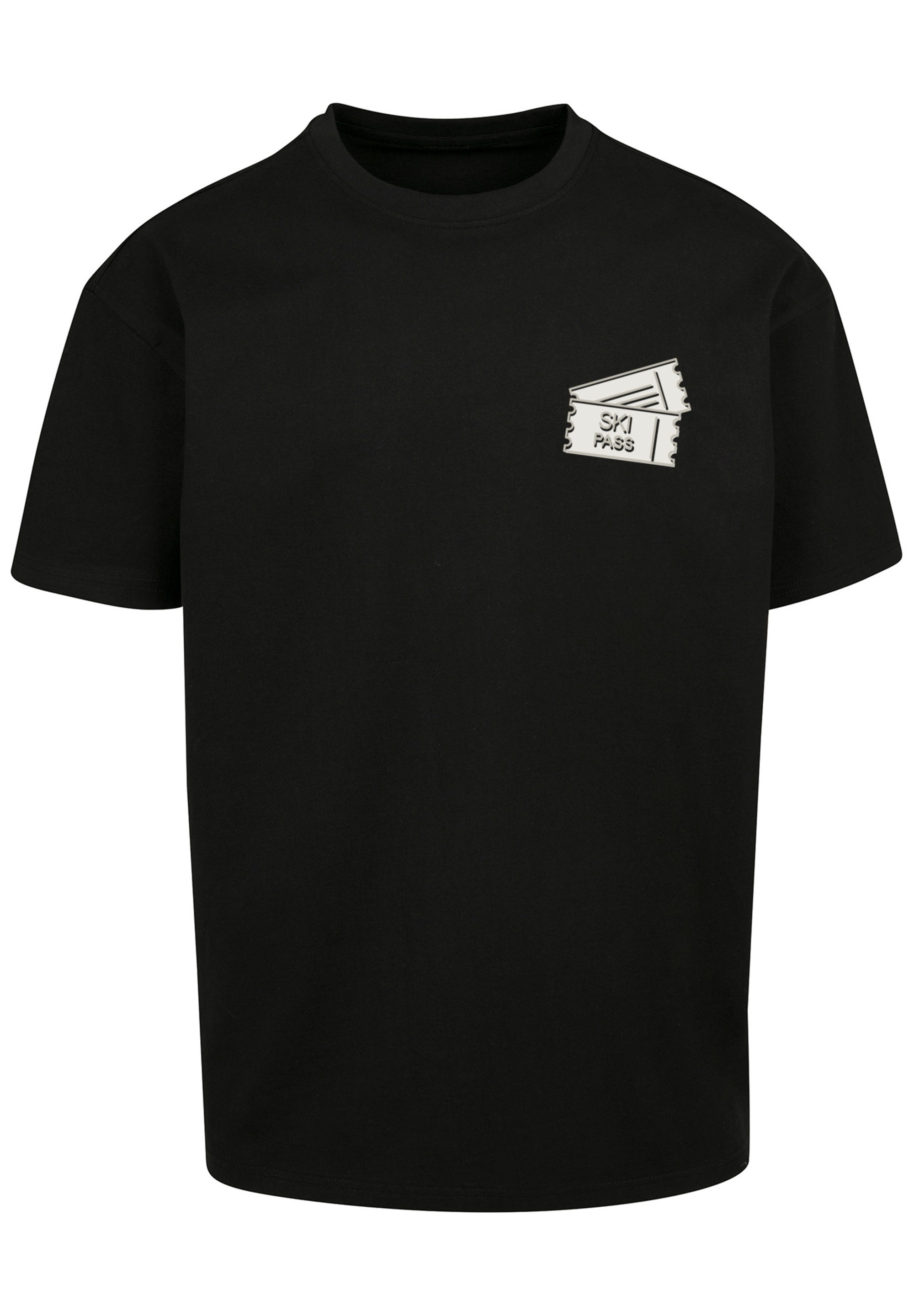 F4NT4STIC T-Shirt »Ski Pass Urlaub Berge Winter Schnee«, Print