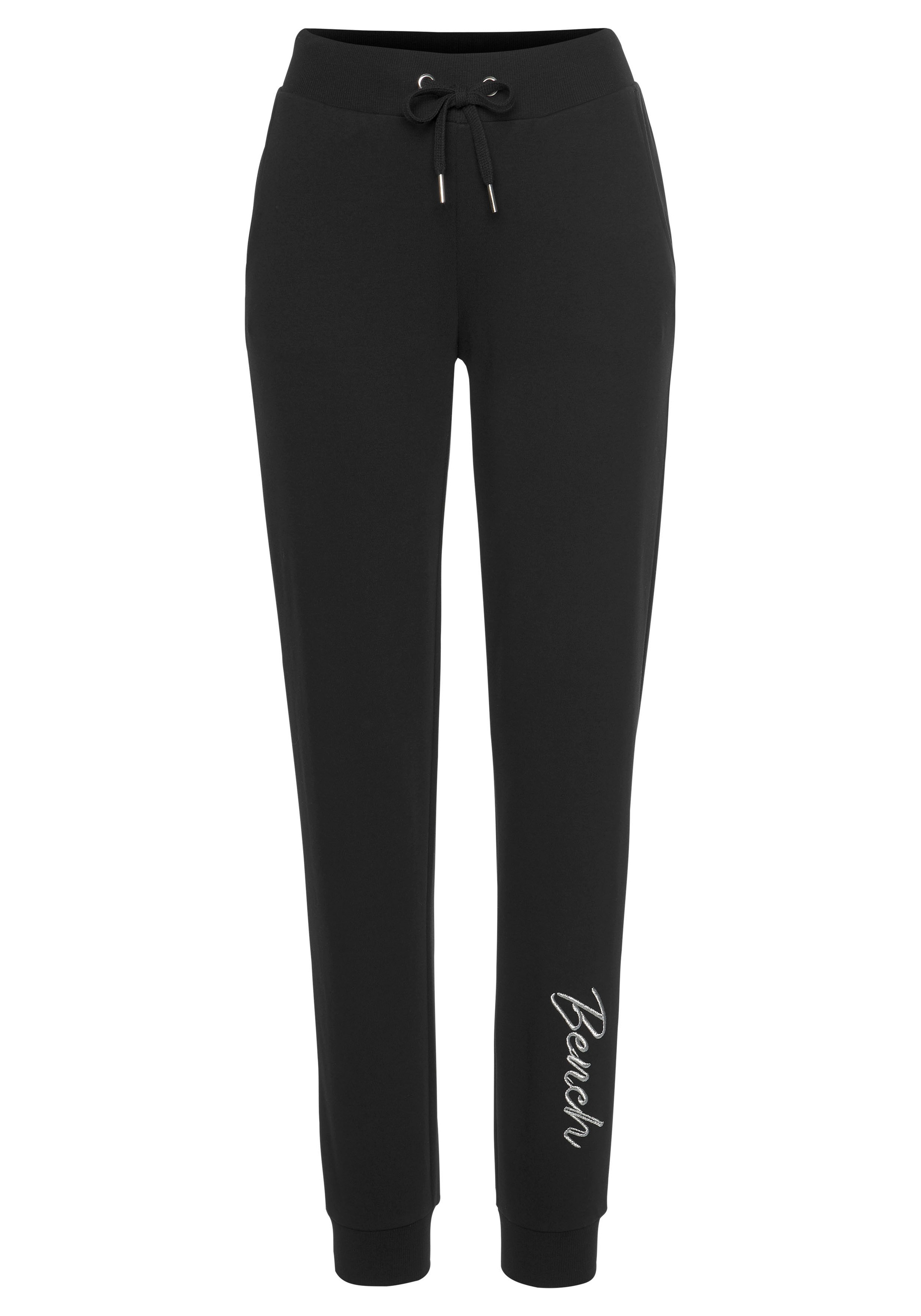 Bench. Loungewear Relaxhose, mit glänzender Logostickerei, Loungeanzug günstig online kaufen