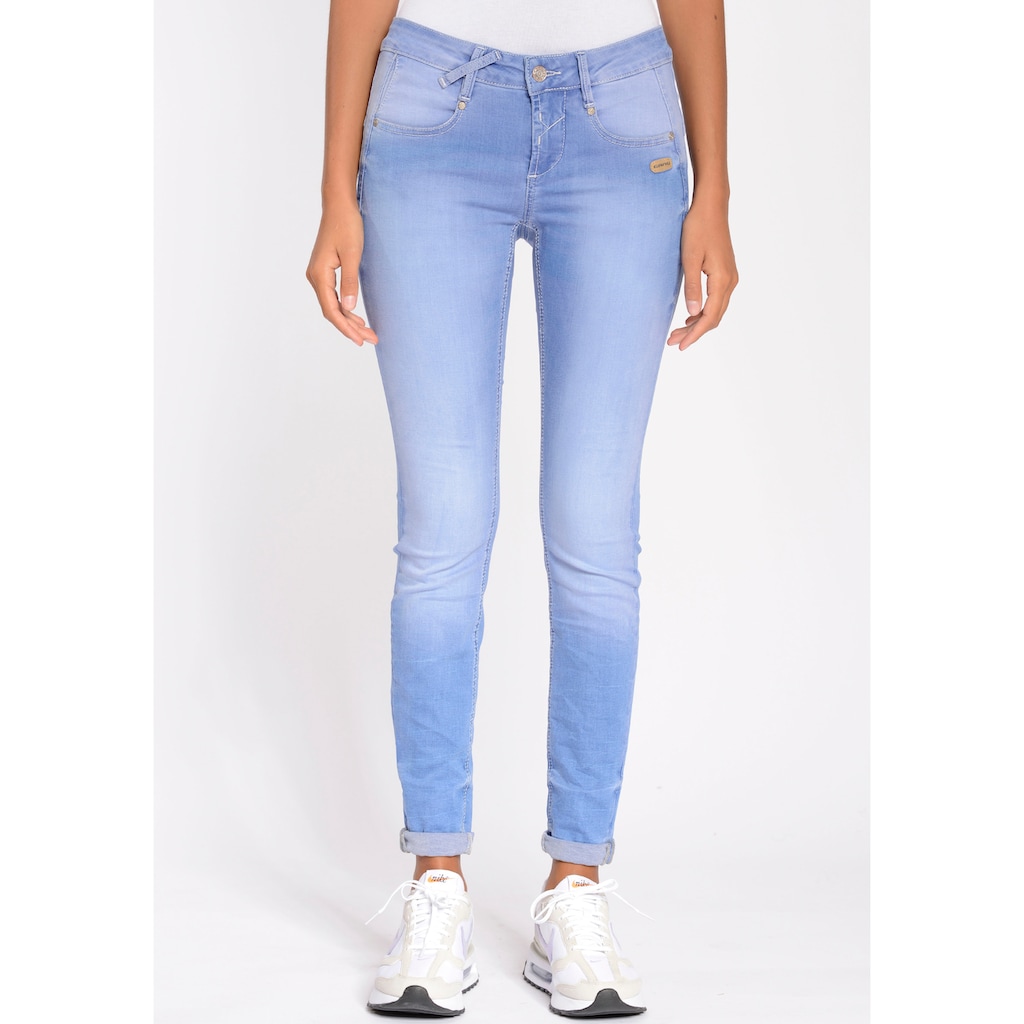 GANG Skinny-fit-Jeans »94NELE«, mit Stretch und seitlichen Dreieckseinsätzen