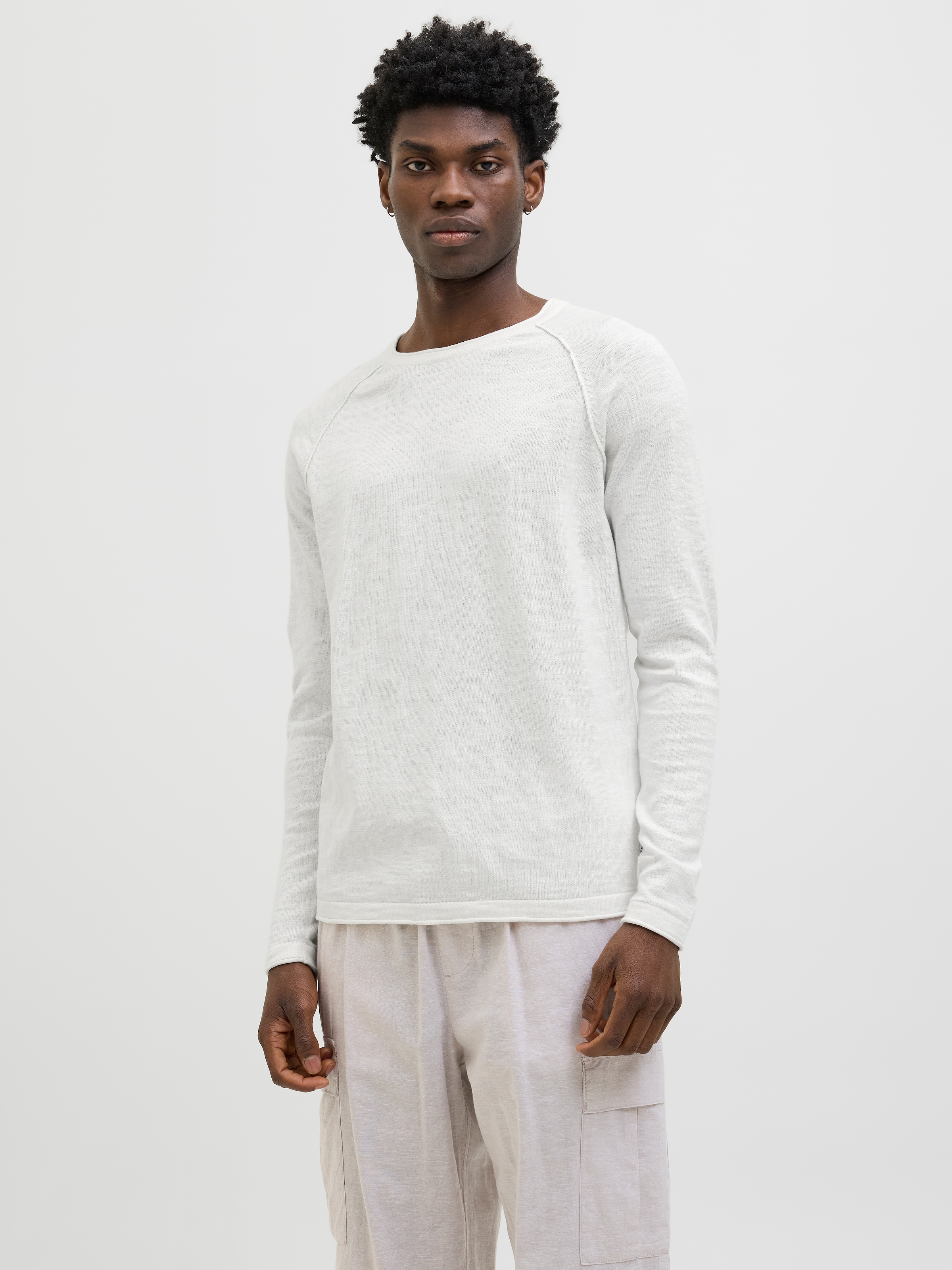 Jack & Jones Rundhalspullover "JJEBREEZE KNIT CREW NECK SN", mit Rundhalsau günstig online kaufen