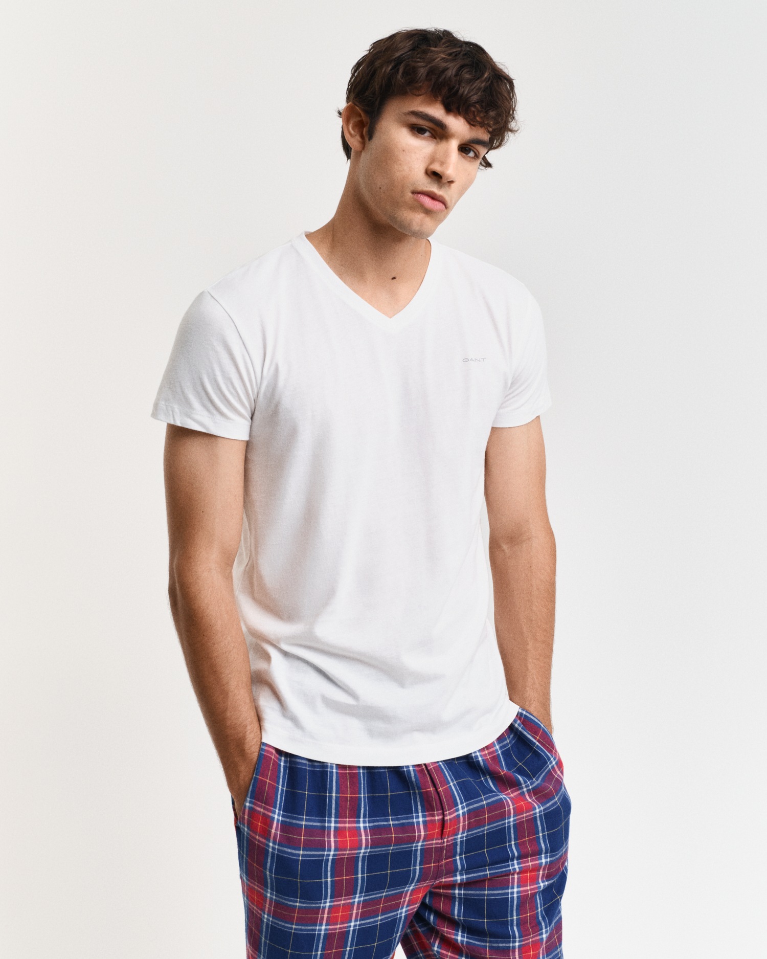 Gant Unterziehshirt "V-NECK T-SHIRT 2-PACK" Packung, 2er, 2 Stk. mit Marken günstig online kaufen