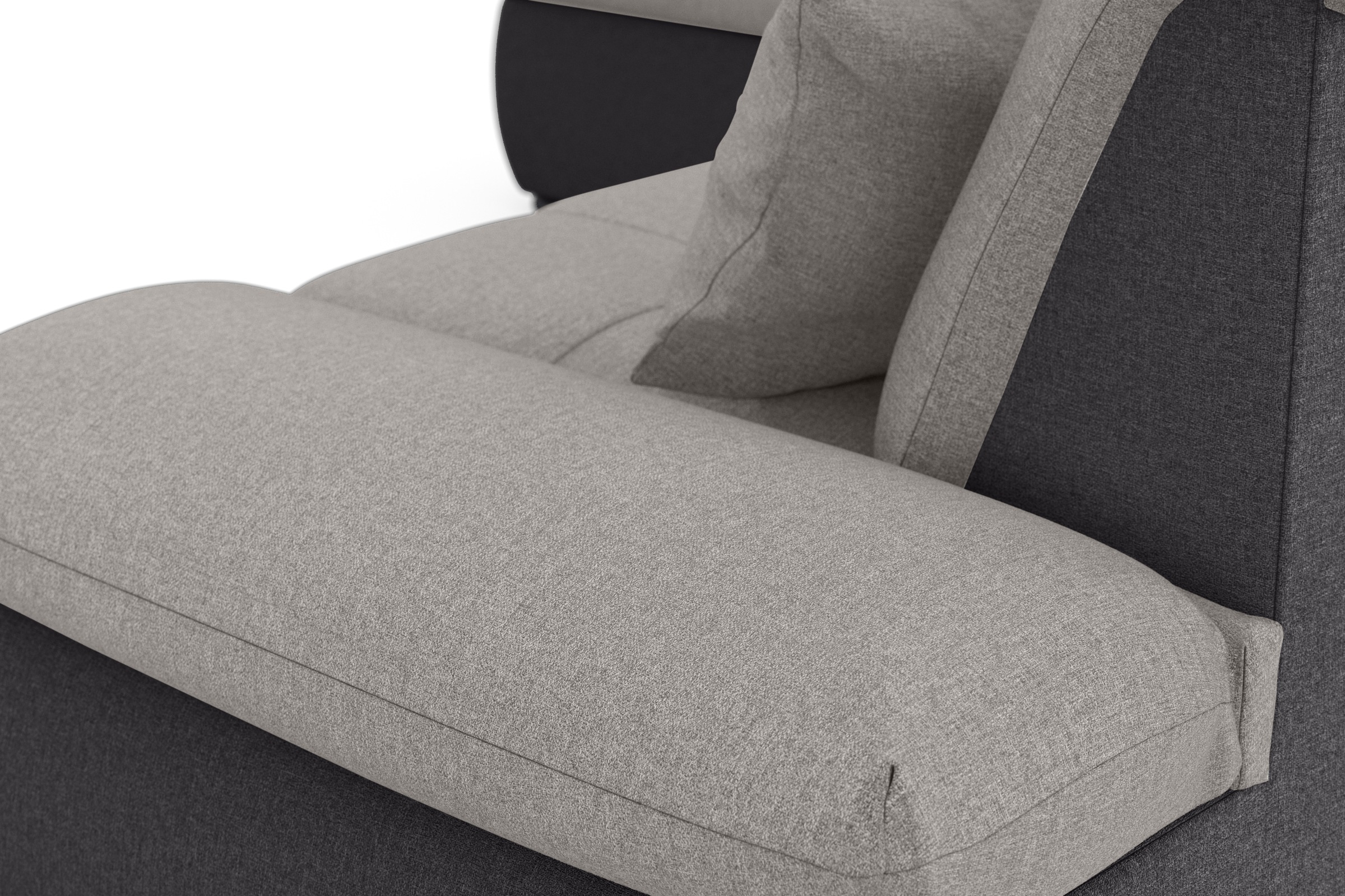 DOMO collection Ecksofa »Moric L-Form«, wahlweise mit Bettfunktion und Armlehnenverstellung, auch in Cord