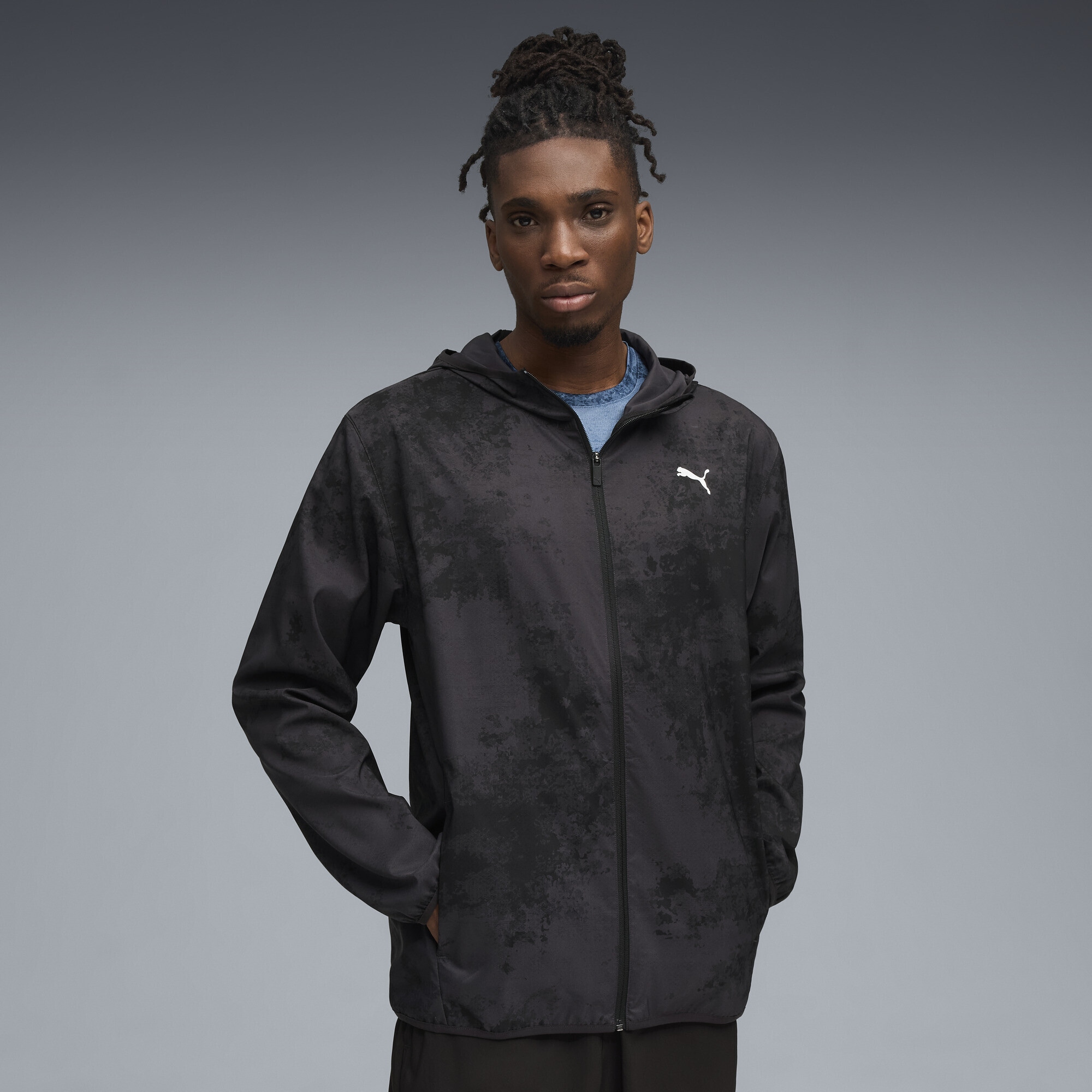 PUMA Trainingsjacke »TAD ESSENTIALS AOP Gewebte Jacke Herren«