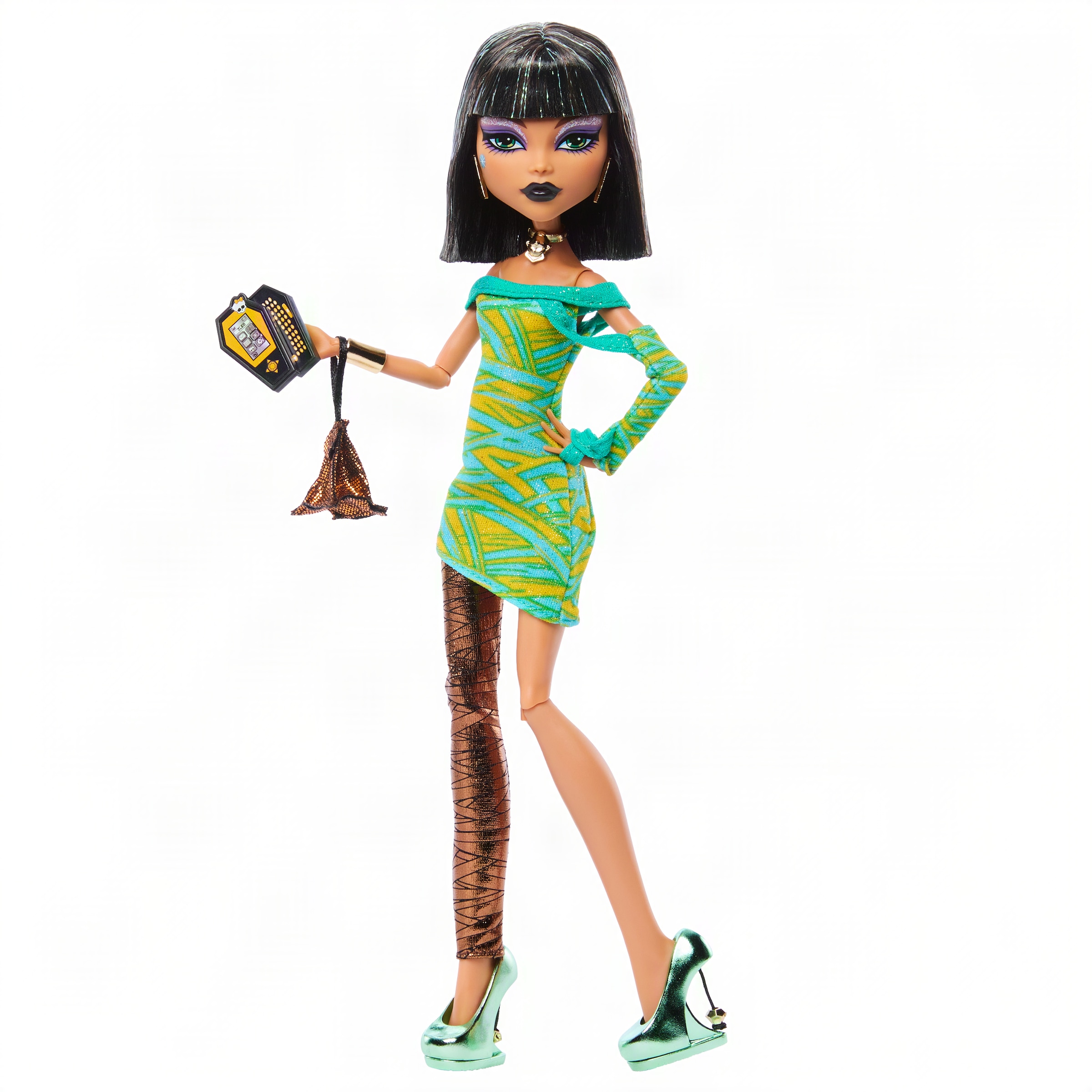 MonsterHigh™ Anziehpuppe »Mitternachtsparty, Cleo de Nile«