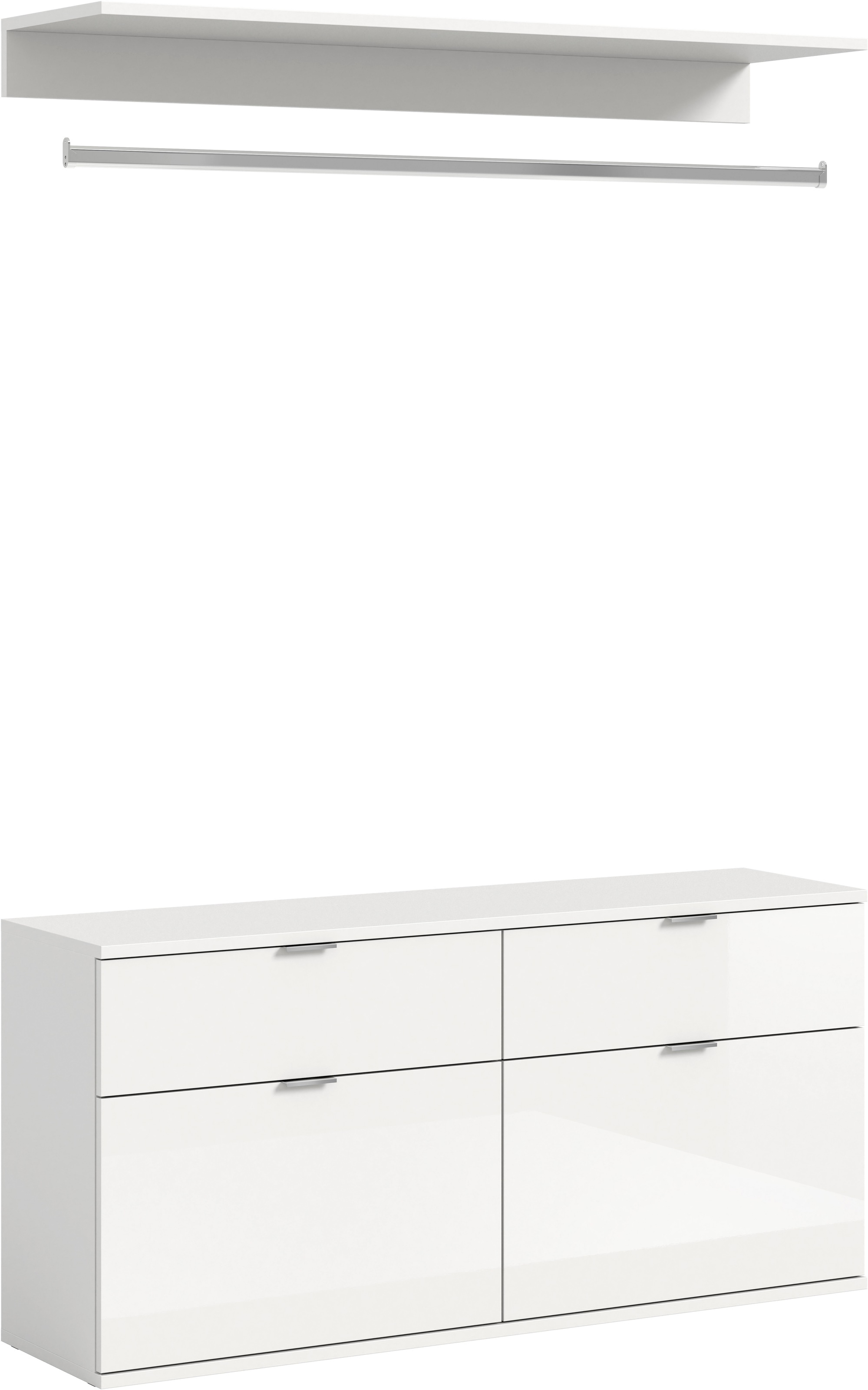 Home affaire Garderoben-Set "TRONDHEIM, 3-teilig, Breite 121 cm, Zwischenbauelement" nicht einzeln nutzbar, nur in Kombination mit Schränken der Serie, 3 Stk. tlg.