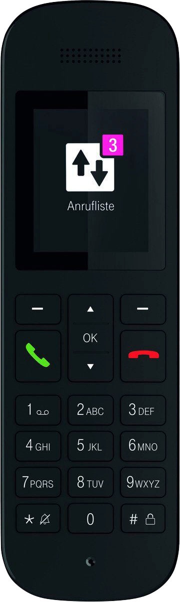 Telekom DECT-Telefon »Speedphone 12«, (Mobilteile: 1 LAN (Ethernet), mit HD Voice, Multifunktionstaste 5 cm Farbdisplay