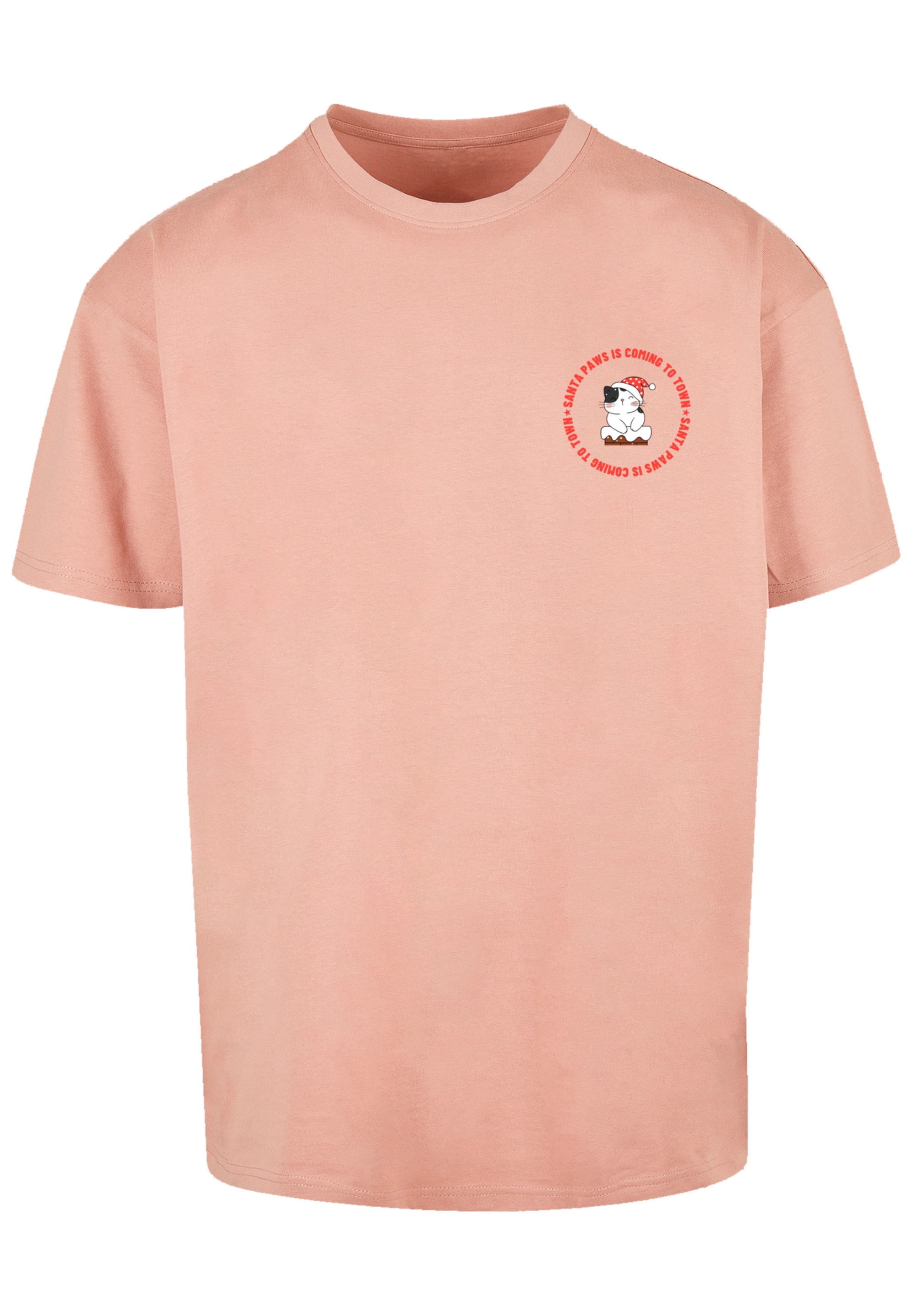F4NT4STIC T-Shirt »Sansta Paws ▷ bestellen Qualität, Breast«, Cat | Christmas Band -Musik, Rock BAUR Premium