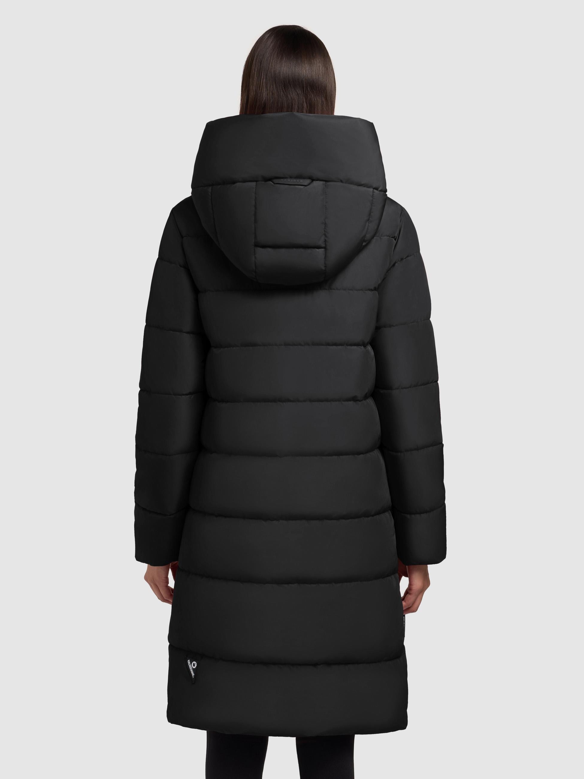 khujo Steppmantel »Jilias5-YM«, warmer Damen Wintermantel mit Kapuze und großen Taschen