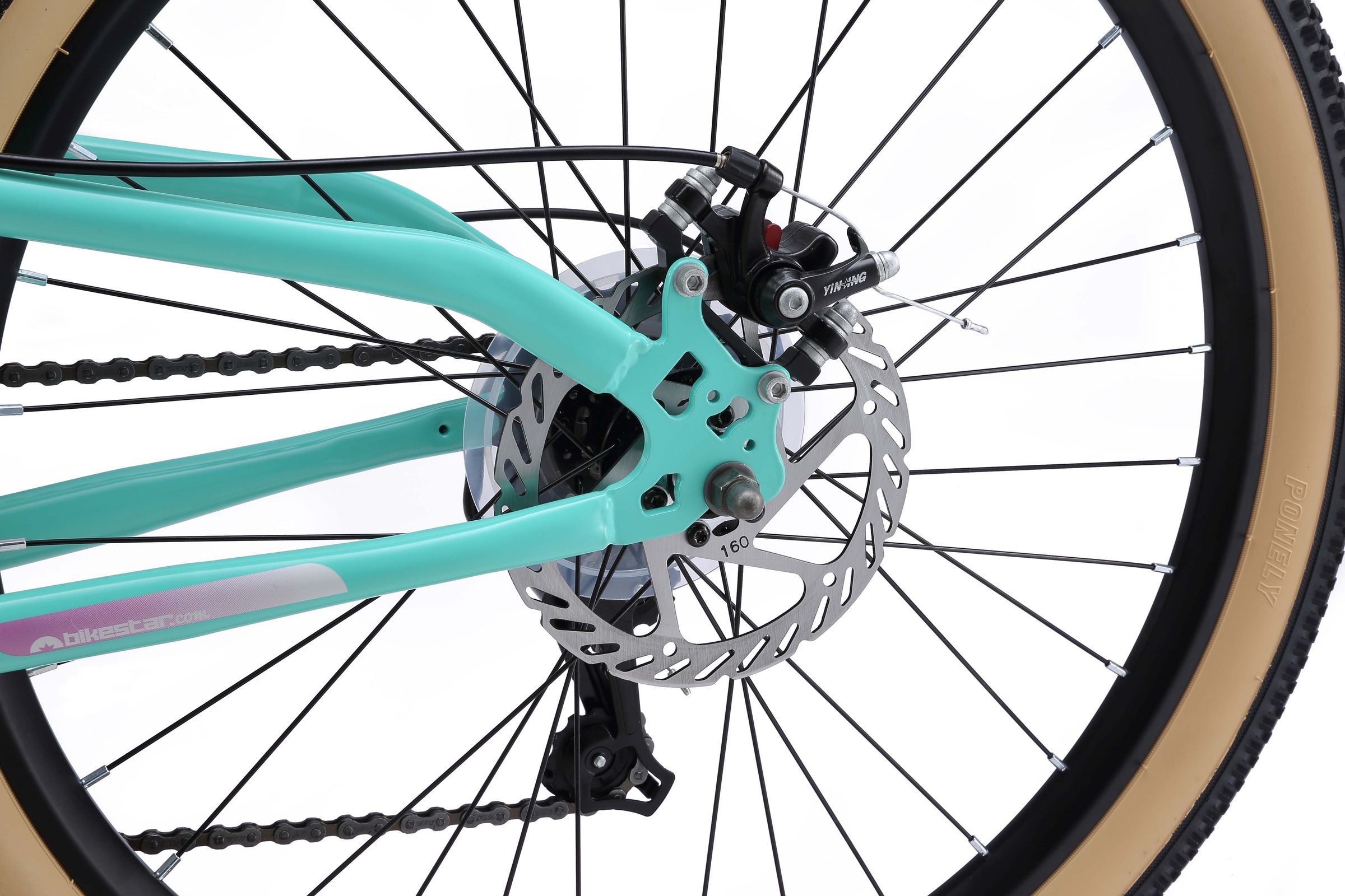 Bikestar Jugendfahrrad, 21 Gang, Shimano, RD-TY21 Schaltwerk, Kettenschaltung