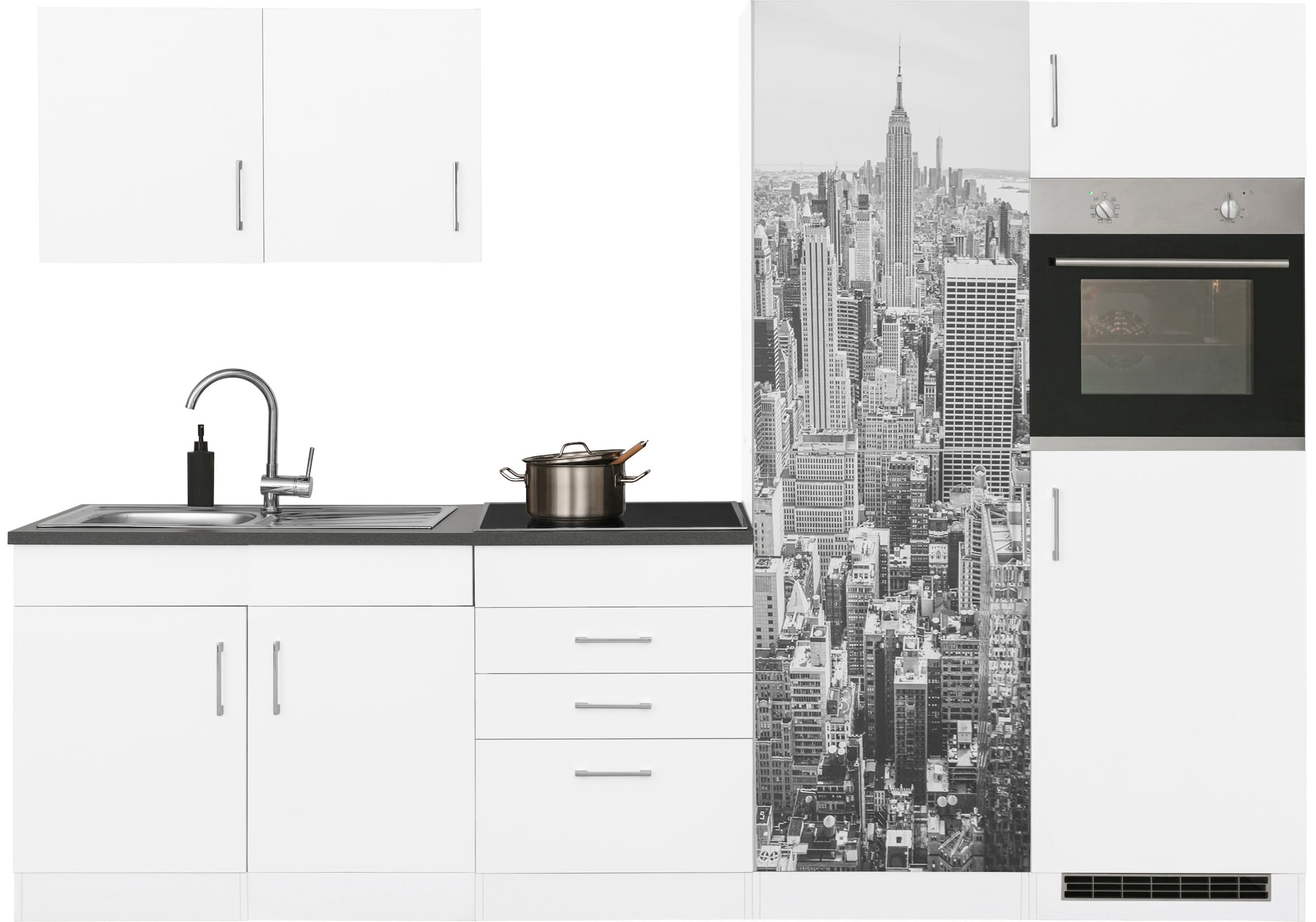 KOCHSTATION Küchenzeile "KS-Paris – Küchen mit einzigartigen Fotomotiven au günstig online kaufen