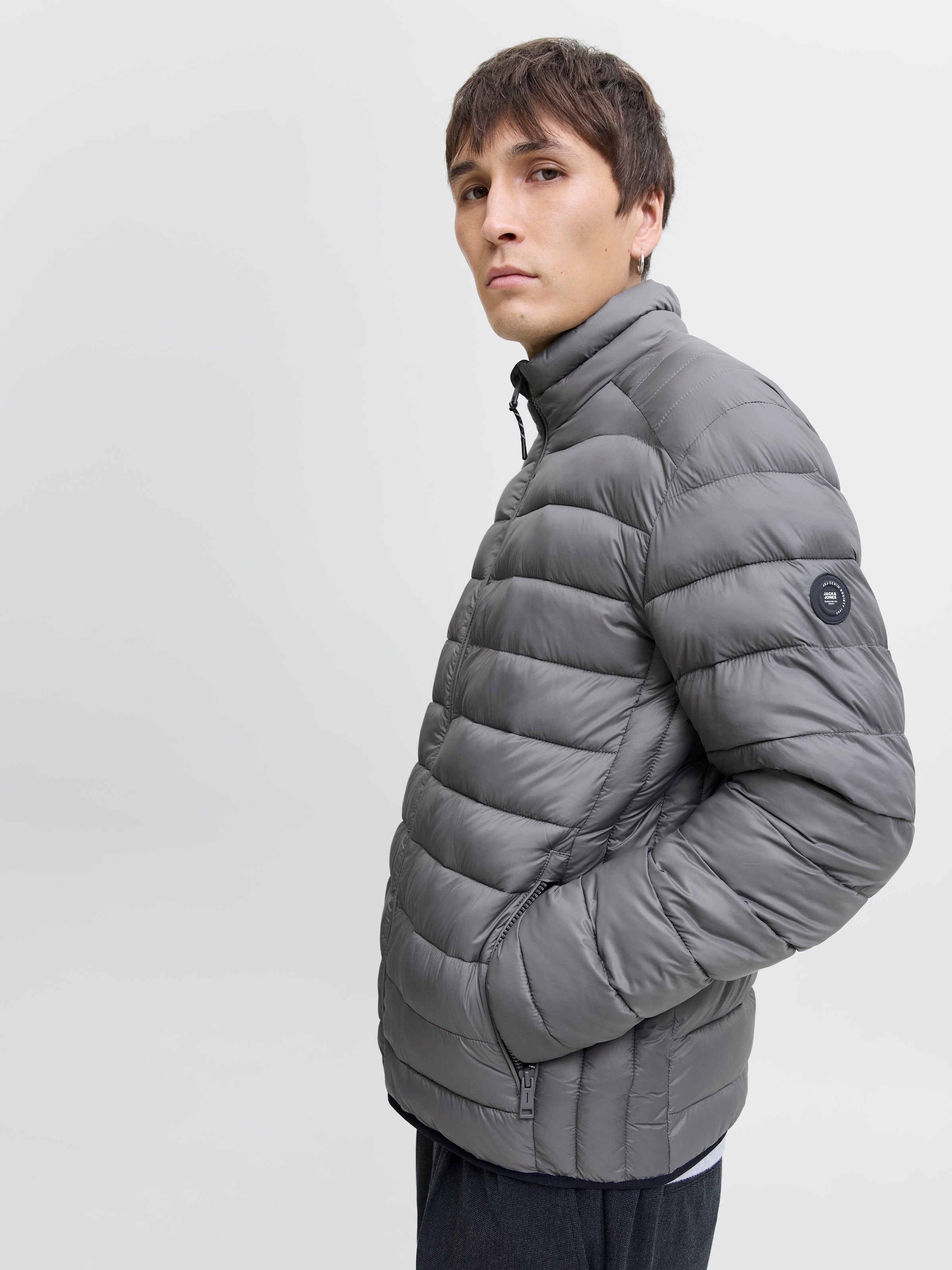 Jack & Jones Steppjacke »JJEBRADLEY LIGHT PUFFER COLLAR NOOS«, ohne Kapuze
