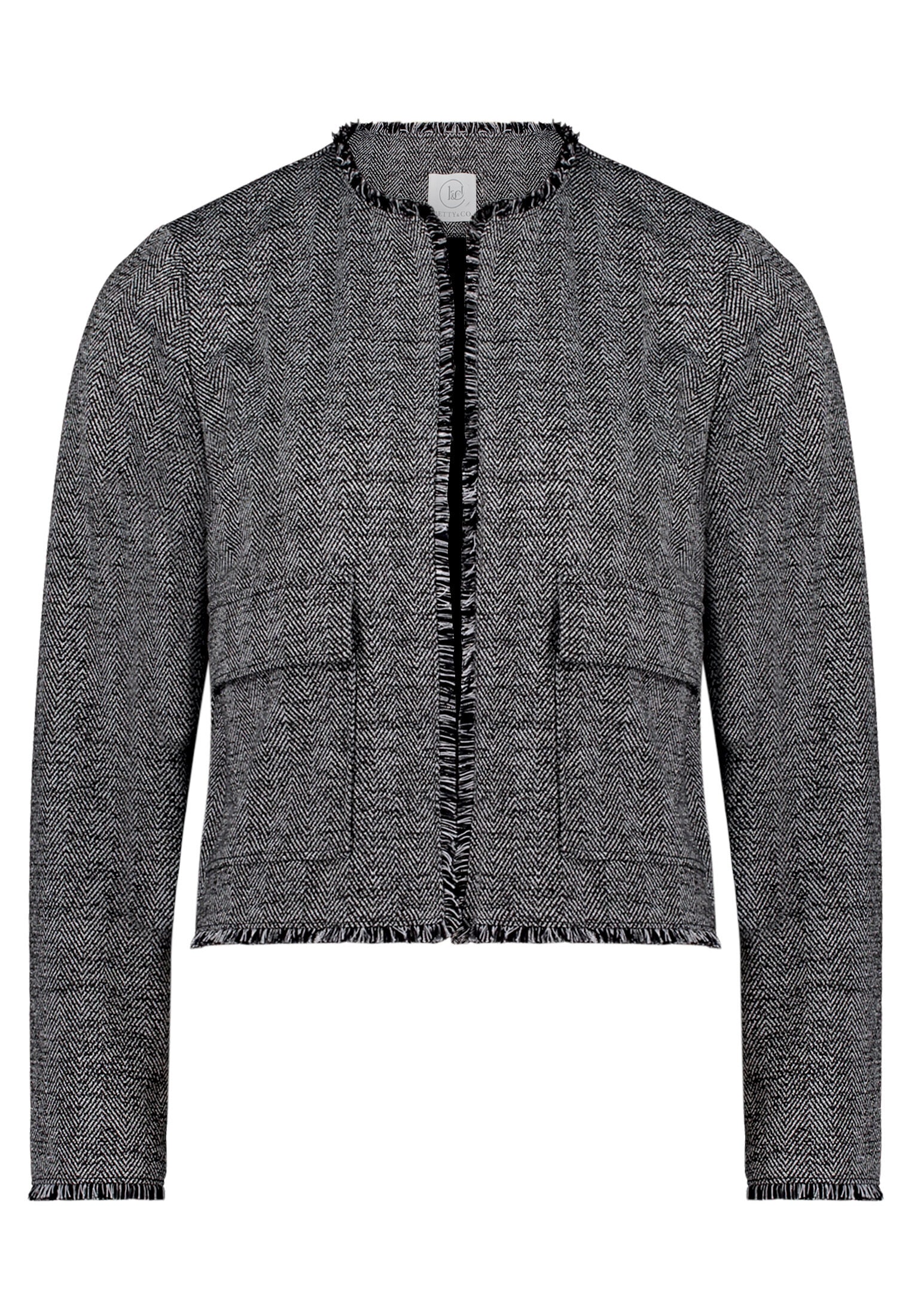 Betty&Co Jackenblazer »Damen mit Fransen«