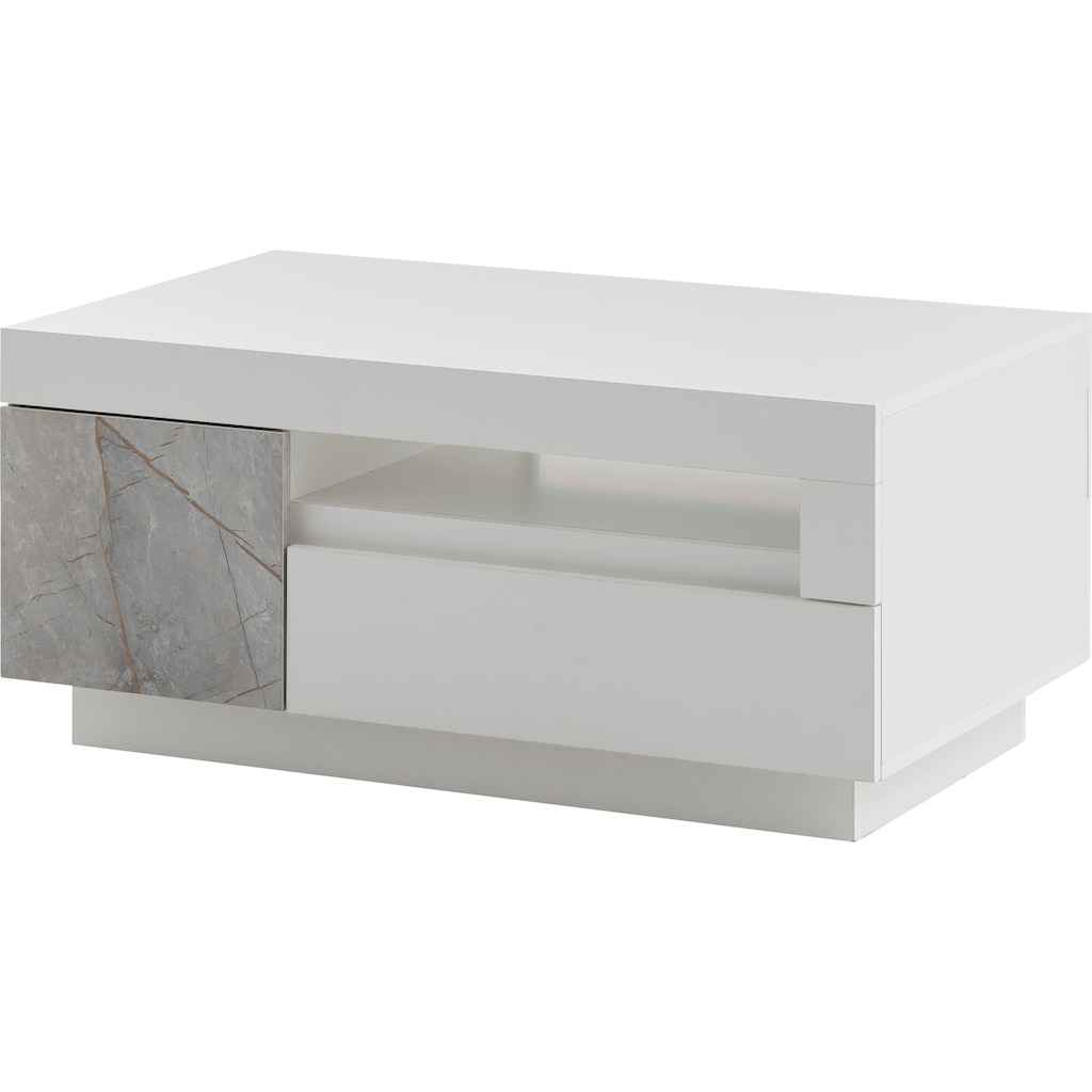 Home affaire Couchtisch »Stone Marble«, Marmor-Optik Dekor, zwei verschiedene Farbvarianten, Breite 100 cm