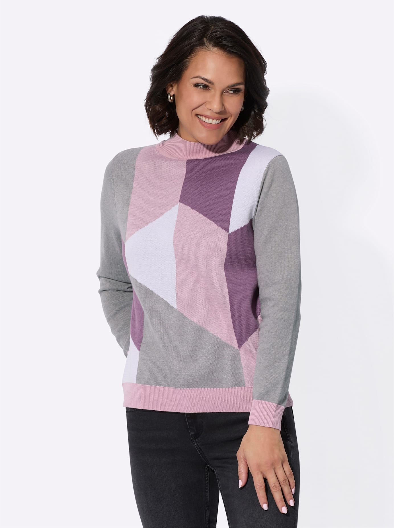 Casual Looks Stehkragenpullover "Pullover" günstig online kaufen