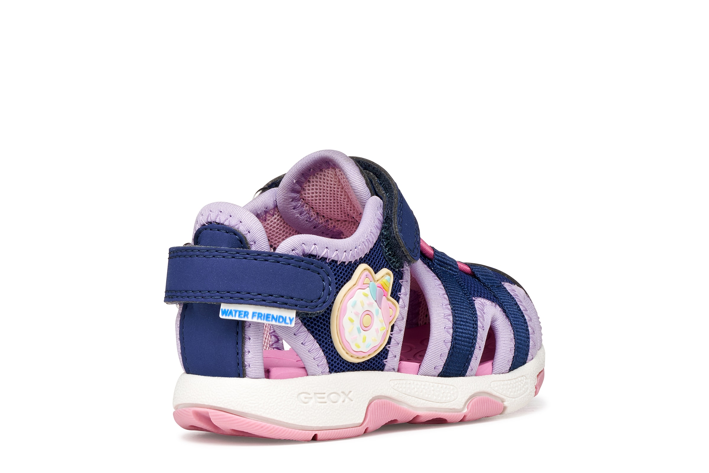 Geox Lauflernschuh »B SANDAL MULTY GIRL«  Babyschuh, Sommerschuh, Klettschuh, Größenschablone zum Download