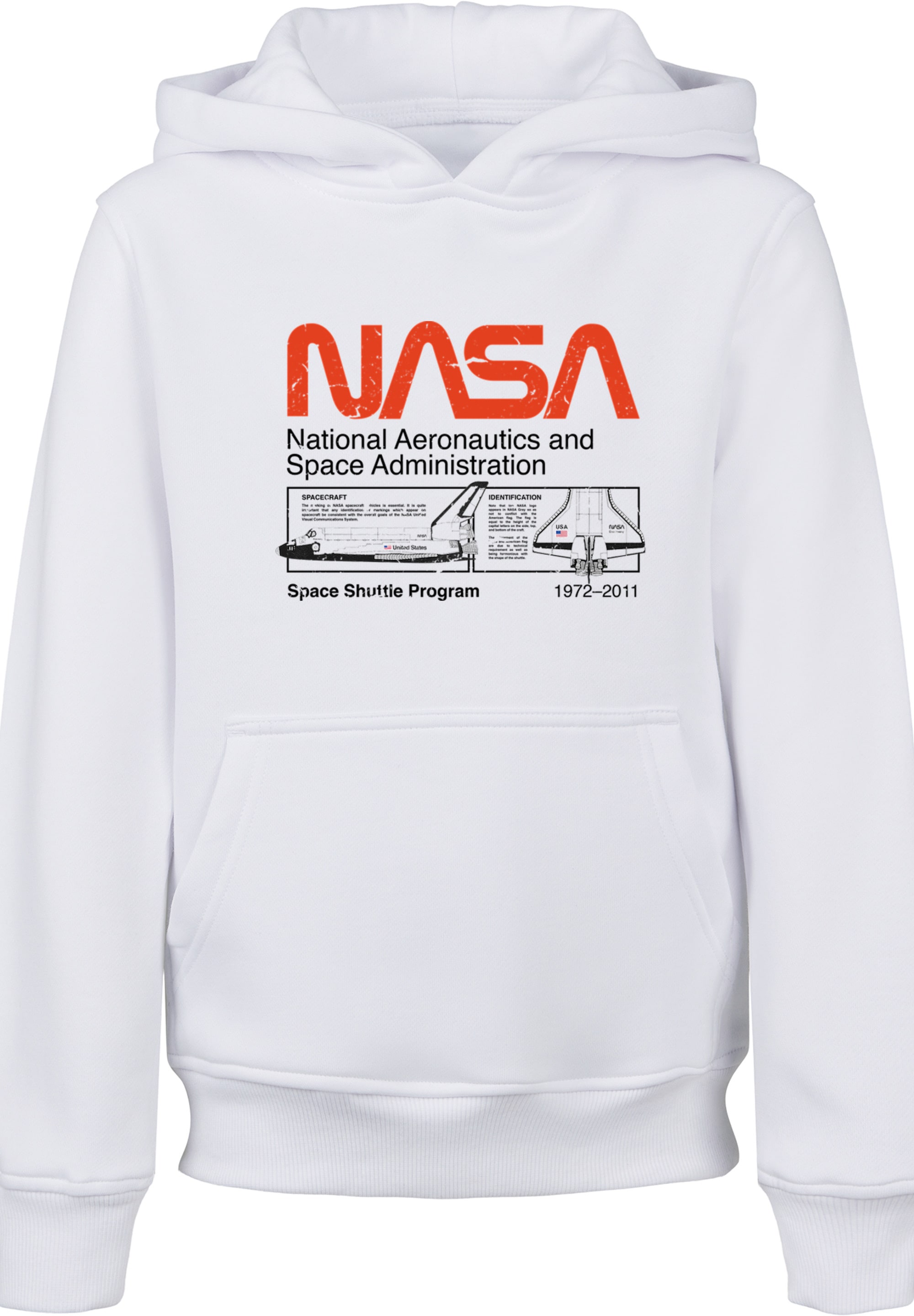 Sweatshirt Space F4NT4STIC Friday Merch,Jungen,Mädchen,Bedruckt Shuttle White«, Classic Unisex »NASA Kinder,Premium | BAUR Black