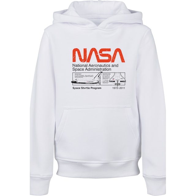 BAUR »NASA Classic Shuttle Merch,Jungen,Mädchen,Bedruckt F4NT4STIC Sweatshirt Space Friday White«, Kinder,Premium Unisex | Black