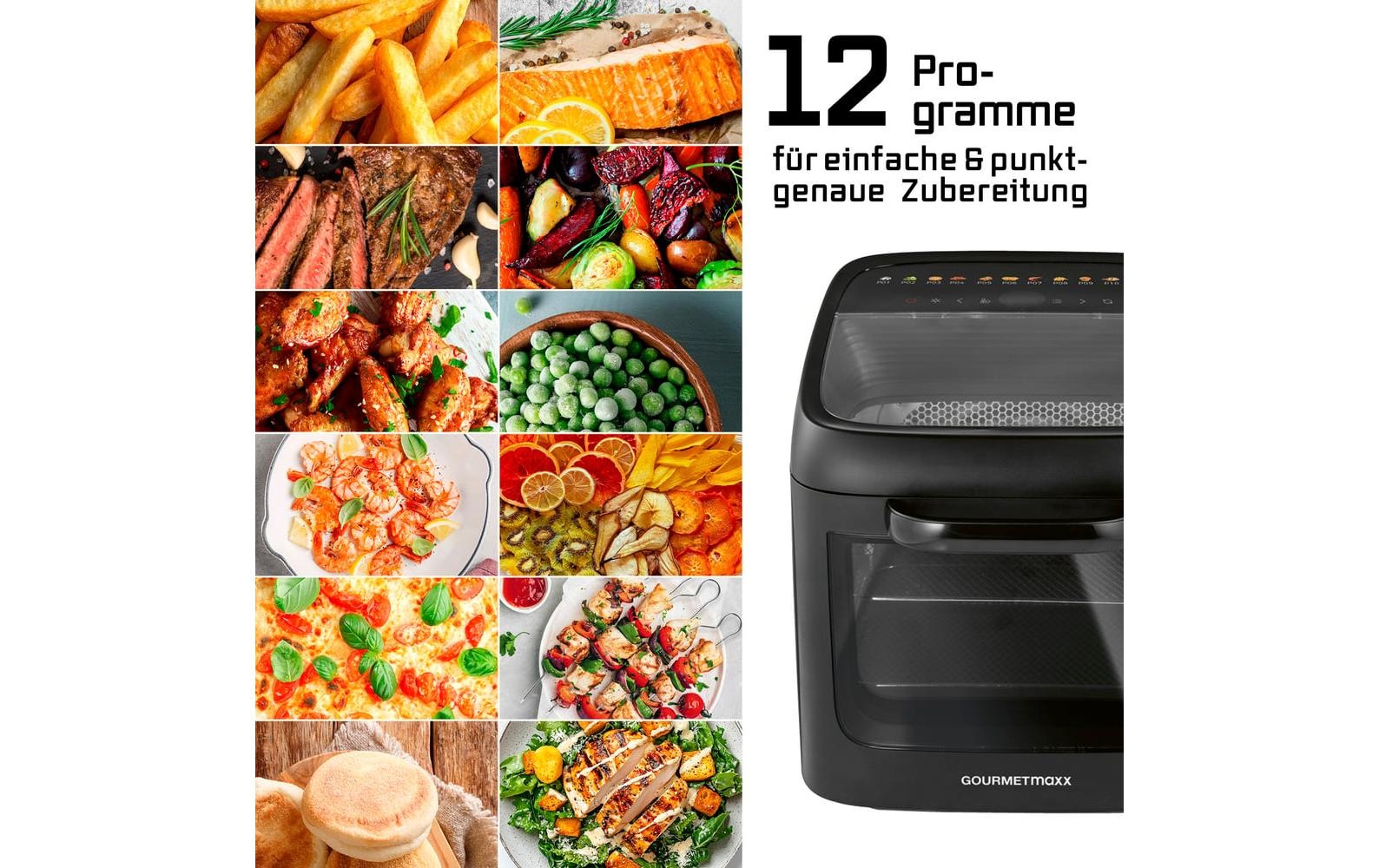 GOURMETmaxx Heißluftfritteuse »12,5 l« 1800 W