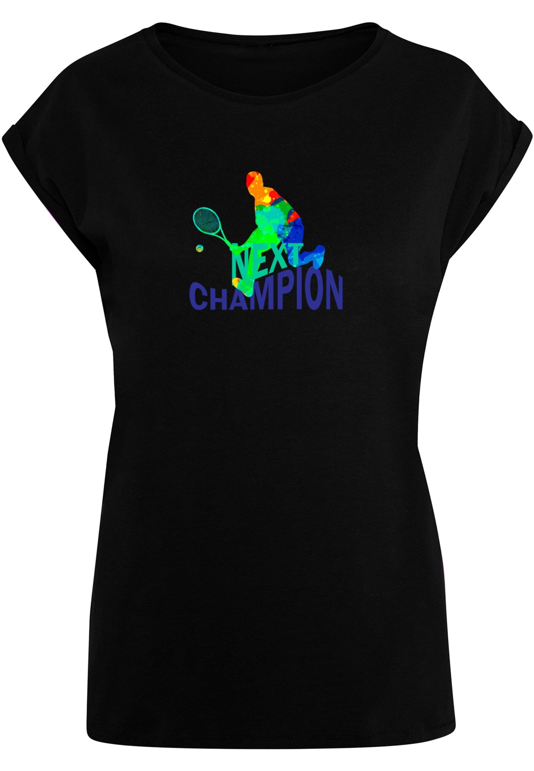 Merchcode T-Shirt »Merchcode Damen Ladies Next Champion Extended Shoulder Tee«, (1 tlg.)
