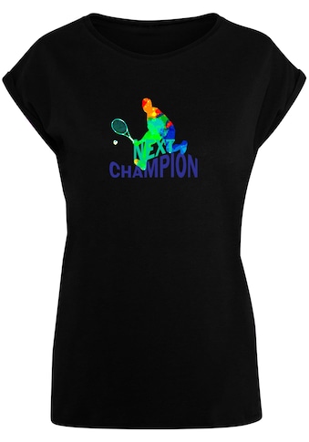 T-Shirt »Merchcode Damen Ladies Next Champion Extended Shoulder Tee«, (1 tlg.)