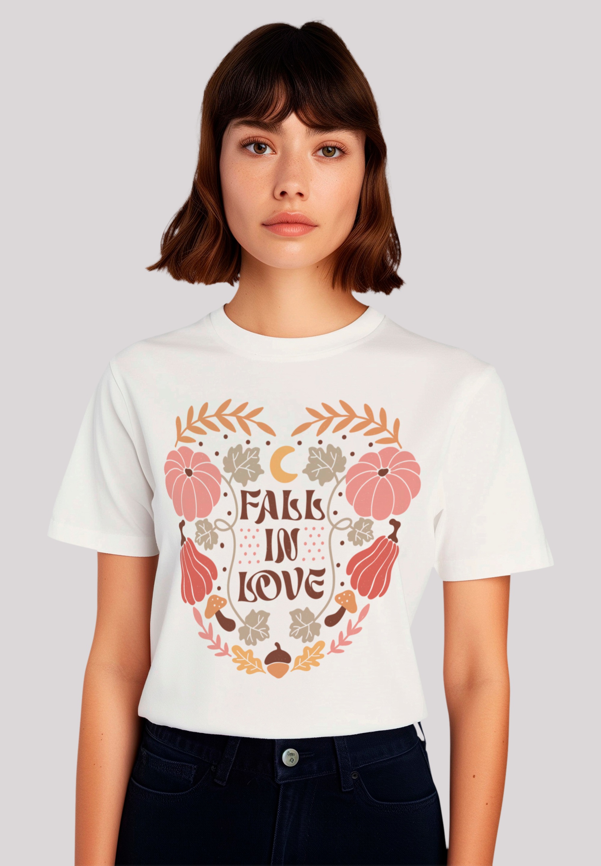 F4NT4STIC T-Shirt "Fall in love heart", Premium Qualität, Unisex Schnitt günstig online kaufen