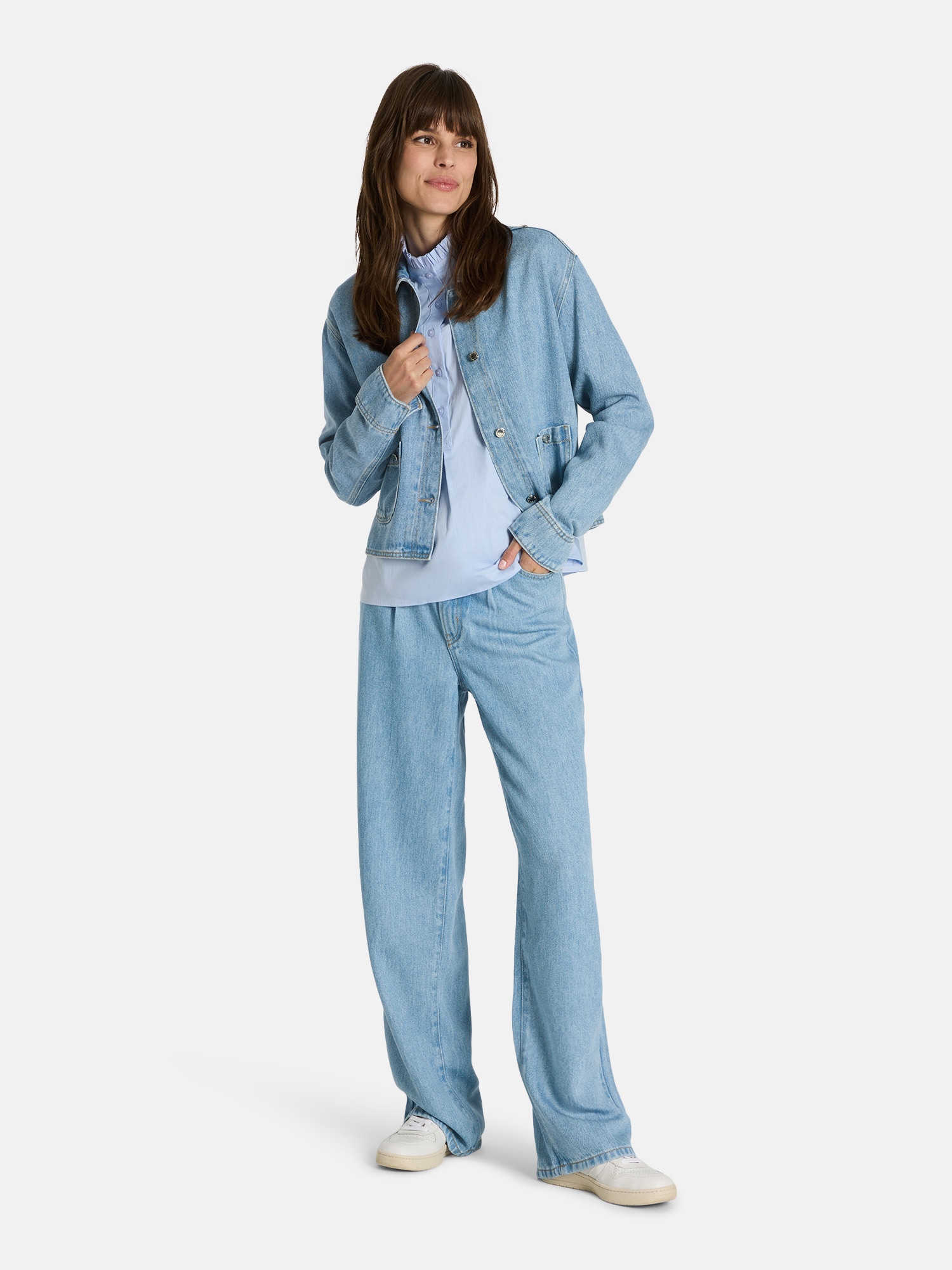 Lieblingsstück Jeansjacke »Nixon«, aus softem Material, lässig geschnitten