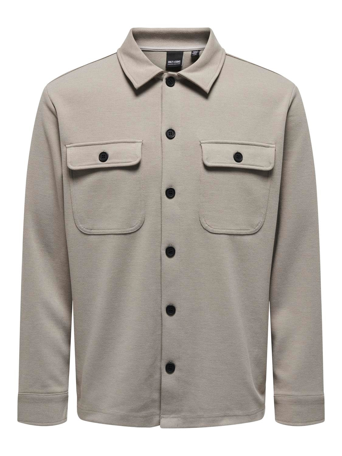 ONLY & SONS Langarmhemd "ONSNEWKODYL OVERSHIRT SWEAT NOOS"