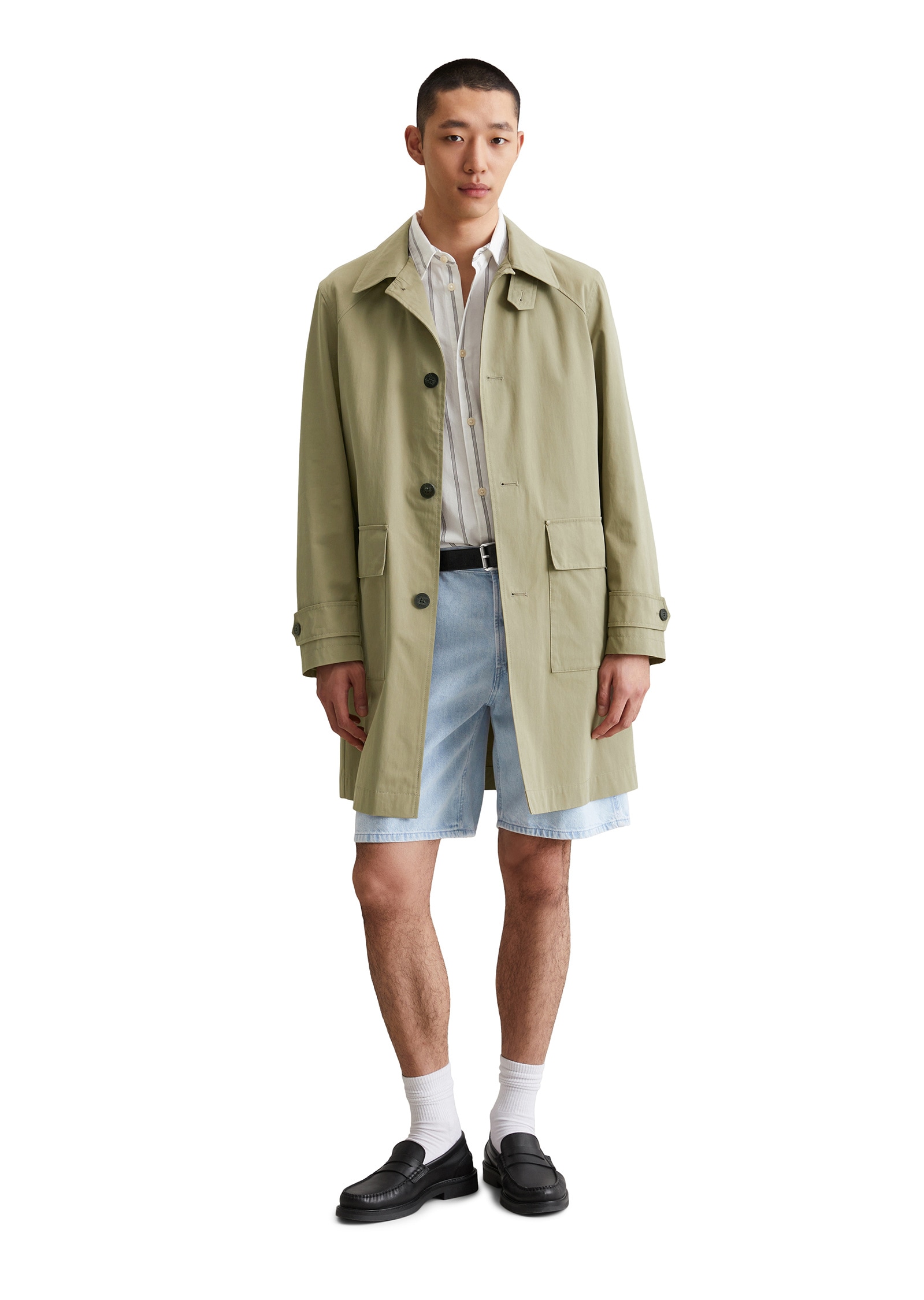 Marc O'Polo DENIM Kurzmantel »in gewachster Optik«