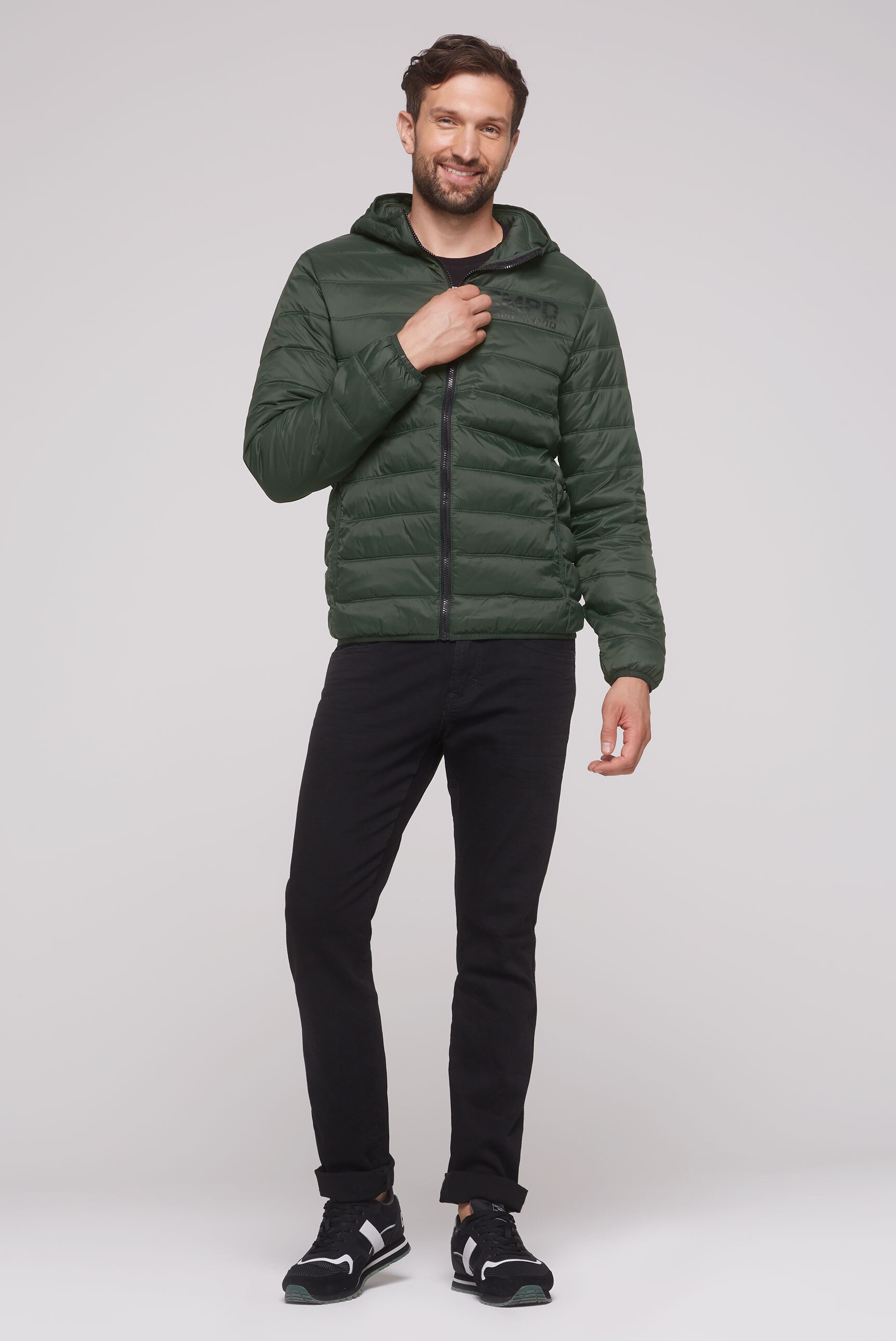 CAMP DAVID Outdoorjacke, mit Kapuze, mit Innentaschen