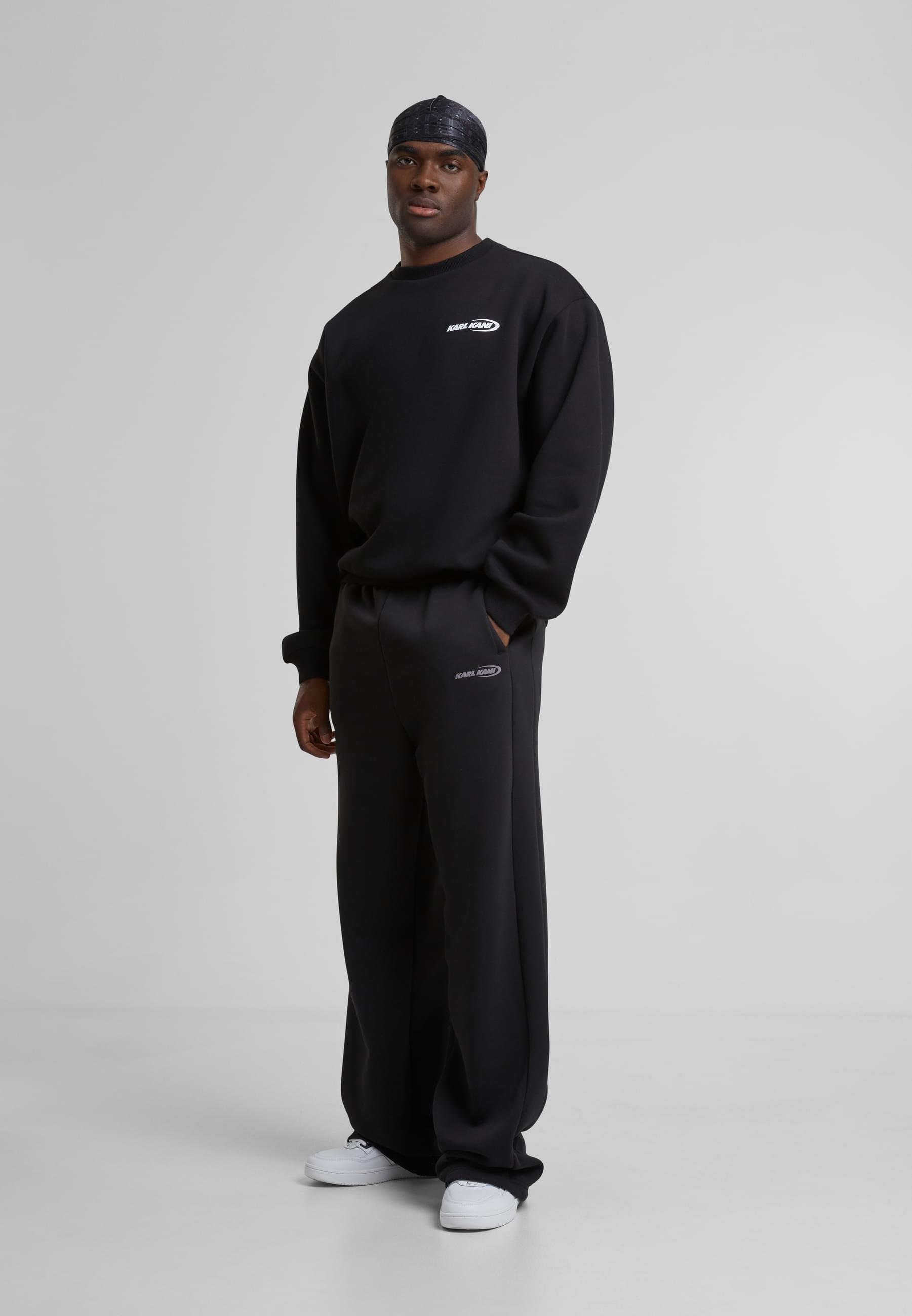 Karl Kani Rundhalspullover »Karl Kani Woven Signature Resist Love Crew«, (1 tlg.)