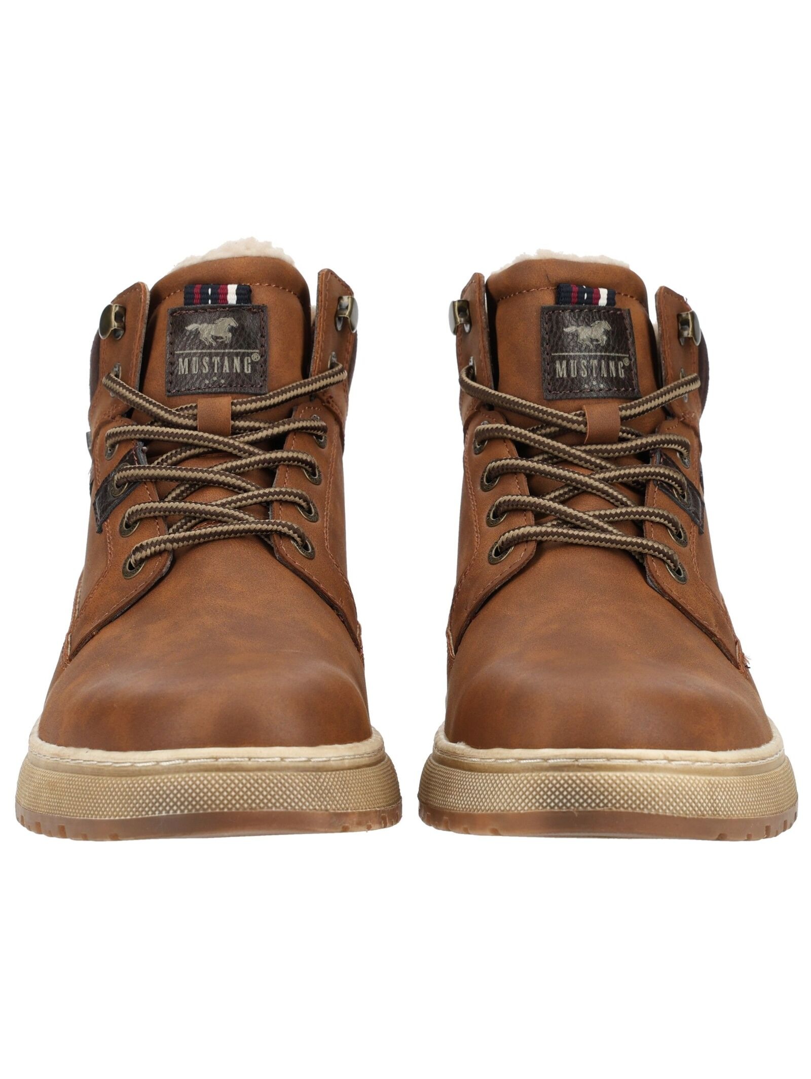 Mustang Shoes Schnürstiefelette »Mustang Shoes Stiefelette Lederimitat«