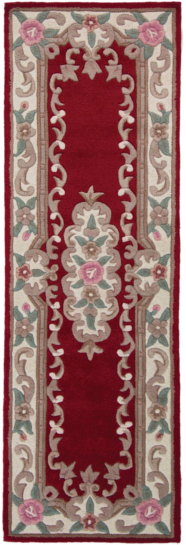 FLAIR RUGS Läufer "Aubusson" rechteckig 10 mm Höhe Wolle, Teppich, Wohnzimm günstig online kaufen