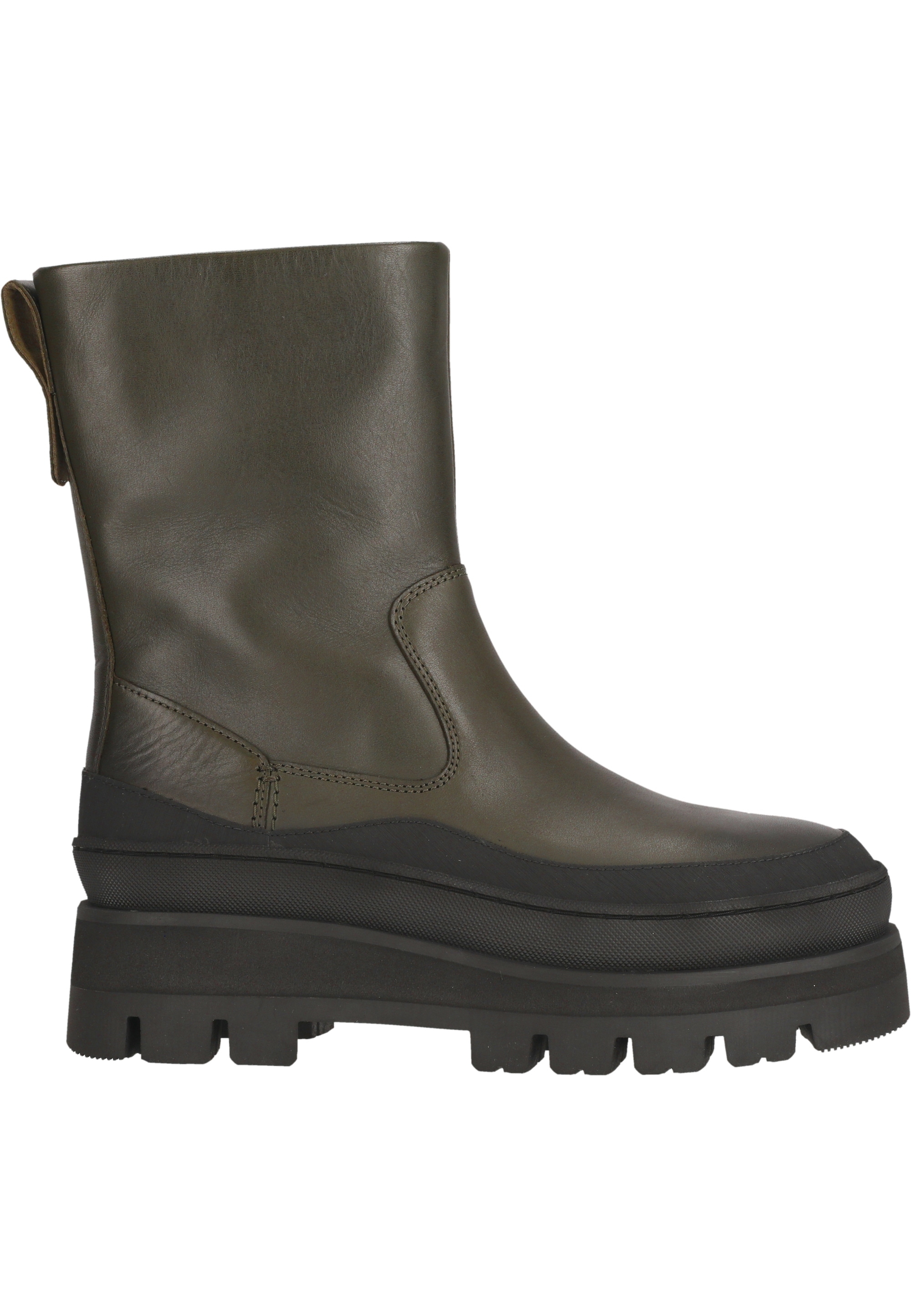 Clarks Stiefel »Orianna2 Rise«, im angesagten Design mit Stollensohle