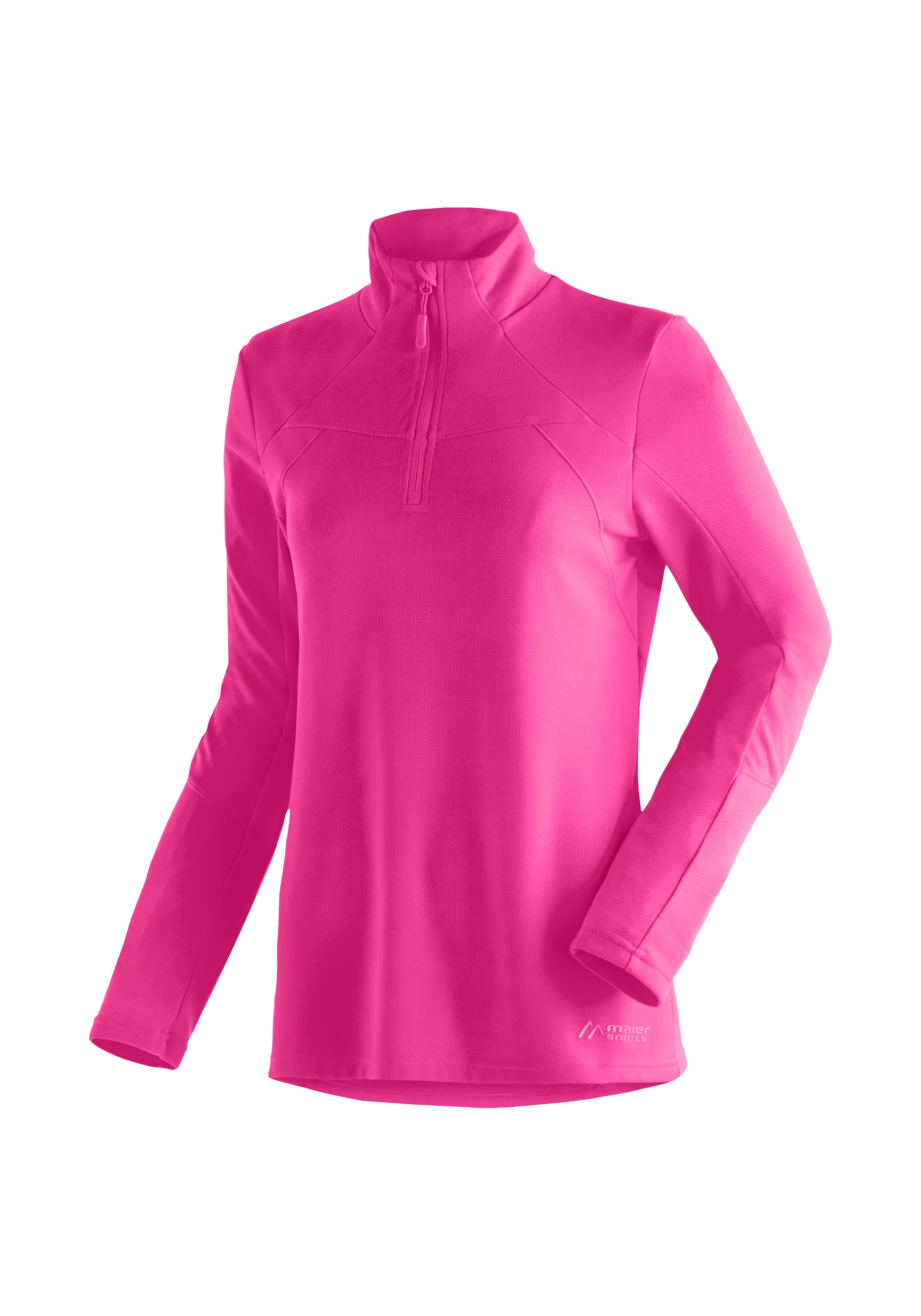 Maier Sports Funktionsshirt "Bianka", funktionaler Damen Midlayer für Outdoor Touren und Ausflüge