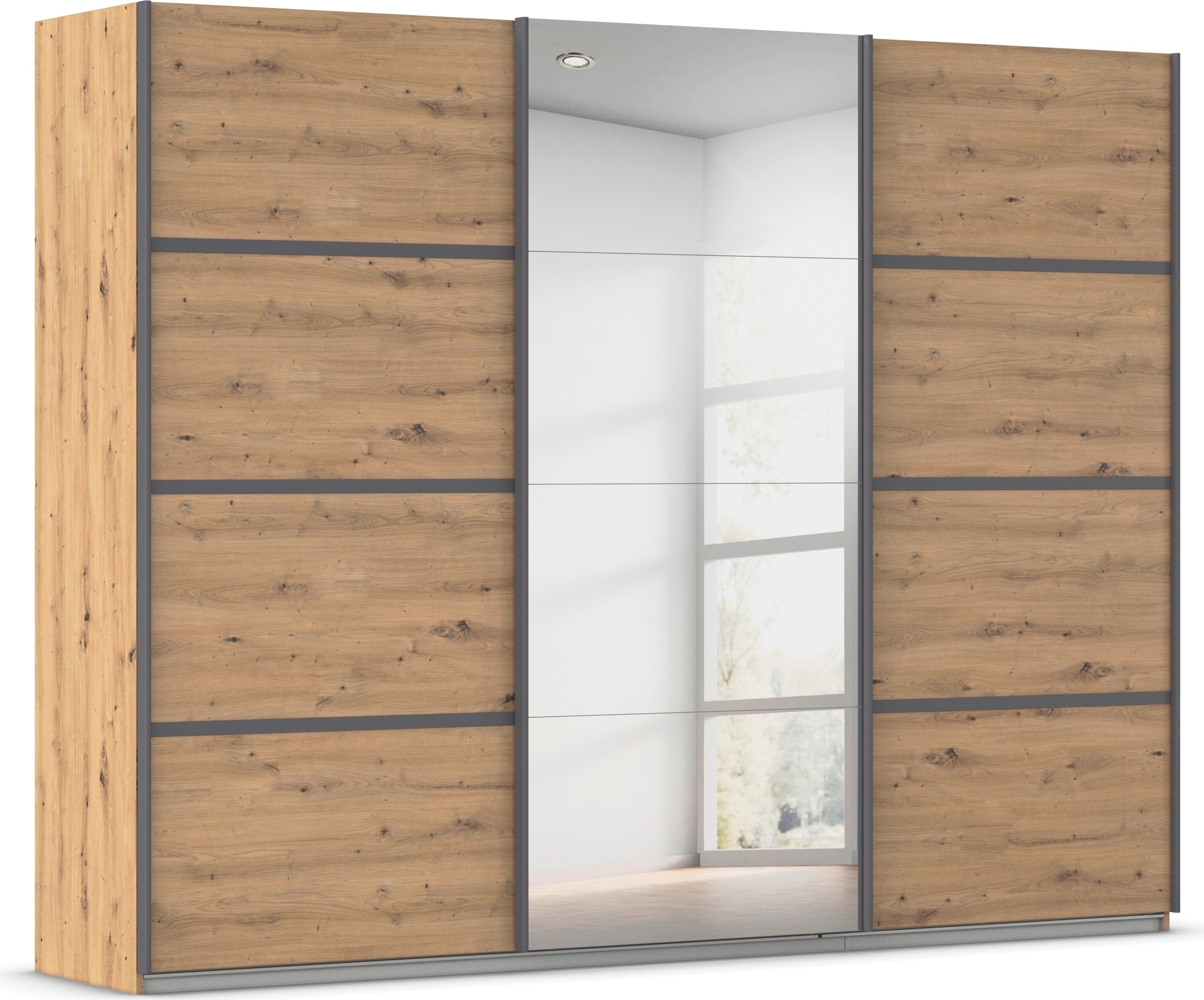 OTTO home Kleiderschrank "Mehrzweckschrank Aktenschrank Möbel Mietswohnung Schlafzimmer AVOLA" 3 verschiedene Ausstattungen BASIC/CLASSIC/PREMIUM (inkl. SOFT-CLOSE), mit eleganten Zierleisten in Chrom, Schwarz oder Weiß MADE IN GERMANY