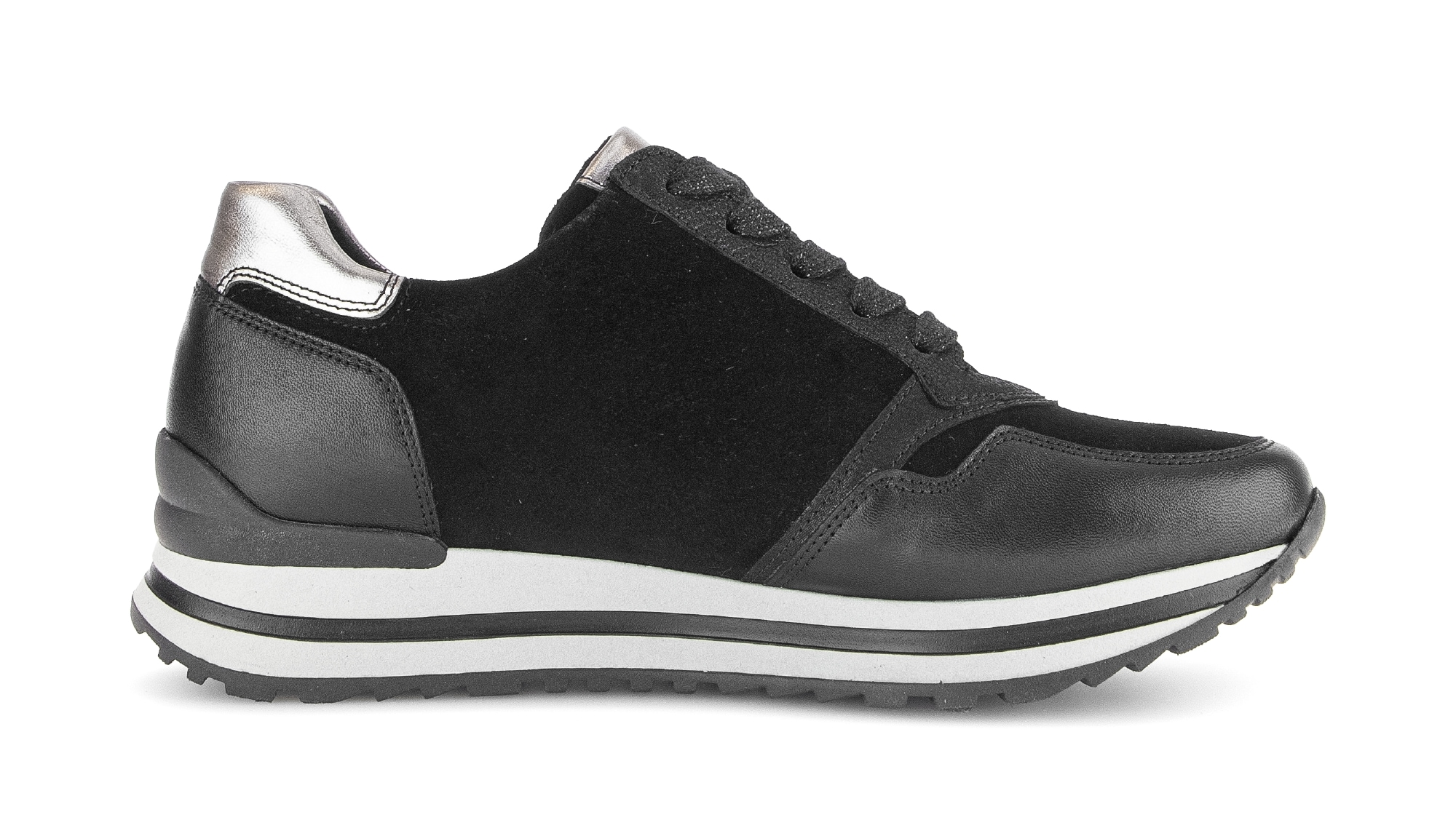 Gabor Keilsneaker »Turin«, Freizeitschuh, Halbschuh, Schnürer, gepolsterter Schaftrand, H-Weite