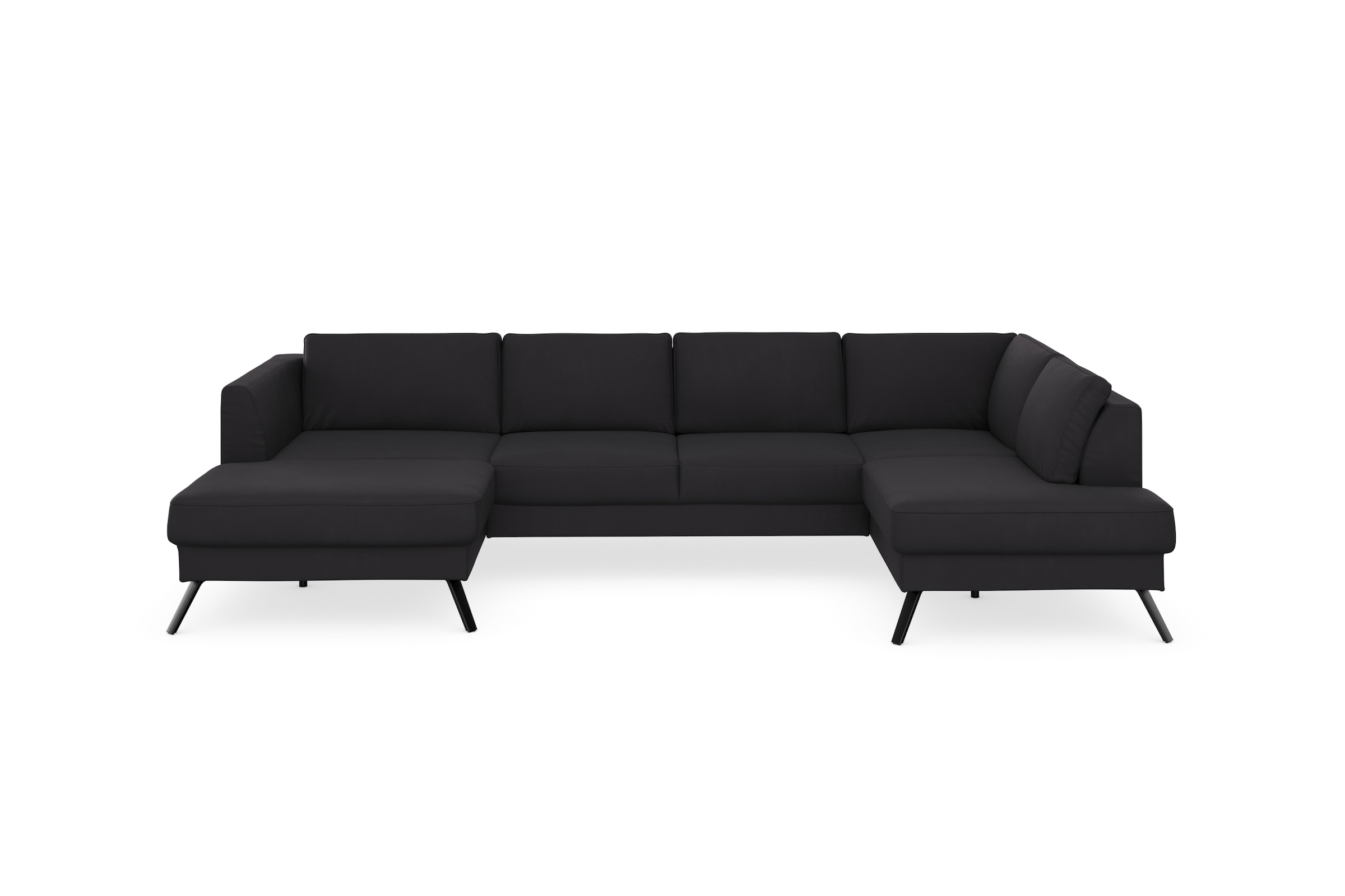sit&more Wohnlandschaft »Lindholm U-Form«, mit Sitztiefenverstellung und Federkern