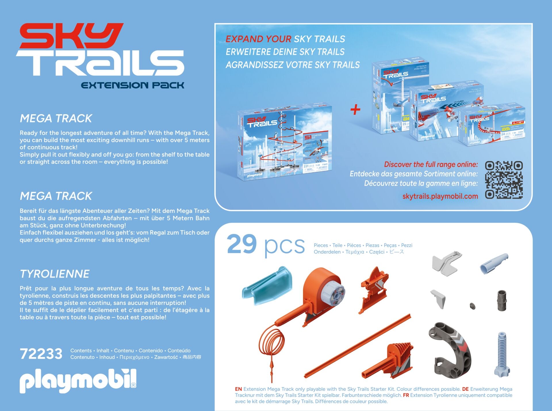 Playmobil® Konstruktions-Spielset »Mega Track (72233), SkyTrails« Made in Europe