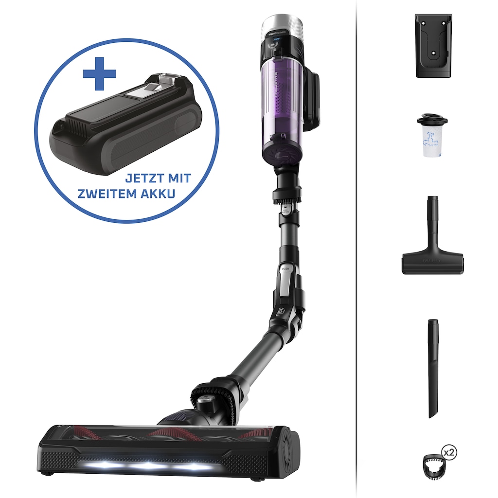 Rowenta Akku-Hand-und Stielstaubsauger »RH2038 X-Force Flex 9.60 Allergy,«, kabellos, hohes Fassungsvermögen, Flex-Gelenk, lange Betriebsdauer