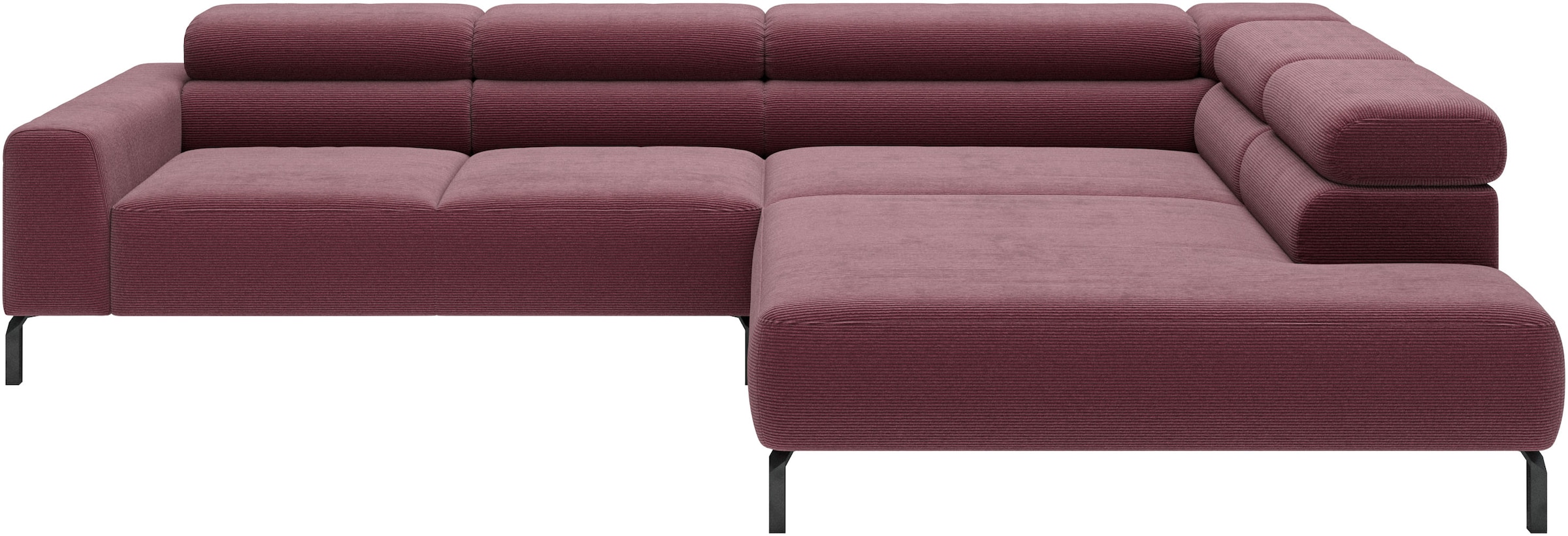 Home affaire Ecksofa "Antonelli, L-Form, incl. Kopfteilverstellung, Breite 312 cm" wahlweise elektrische Sitztiefenverstellung