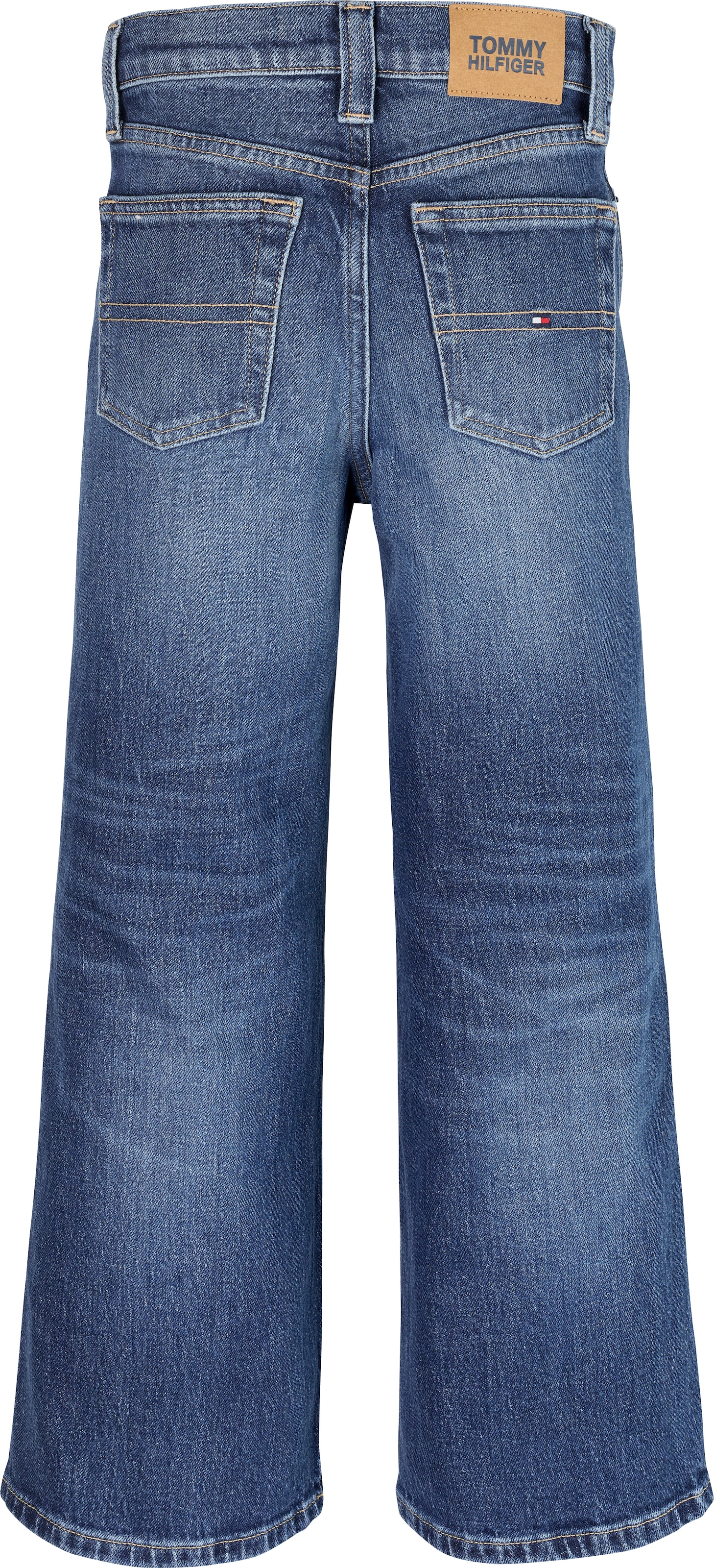 Tommy Hilfiger Weite Jeans »MABEL DARK WASH«, mit Logostickereien
