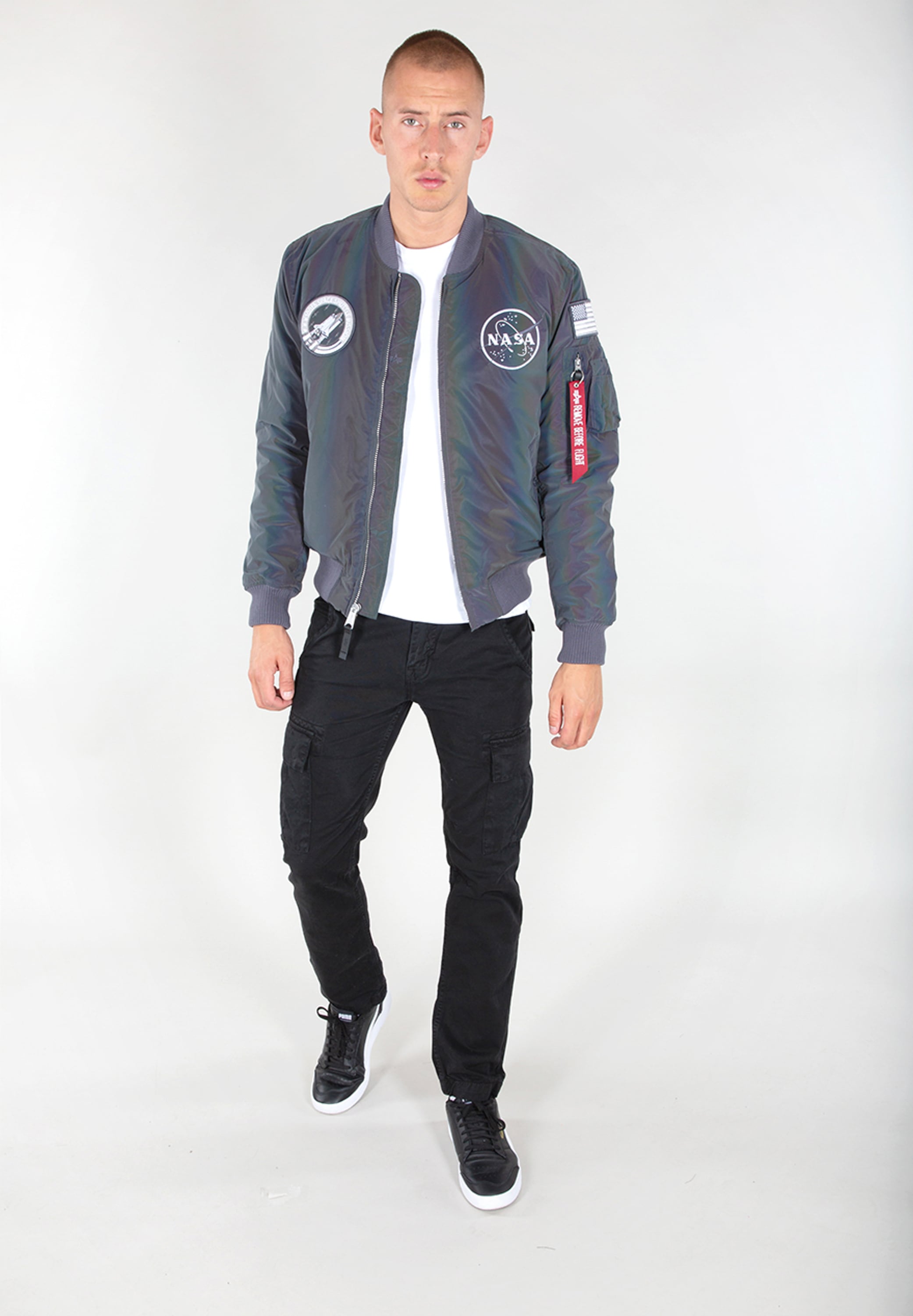 Alpha Industries Bomberjacke »ALPHA INDUSTRIES Men - Bomber Jackets MA-1 NASA Rainbow Ref.«