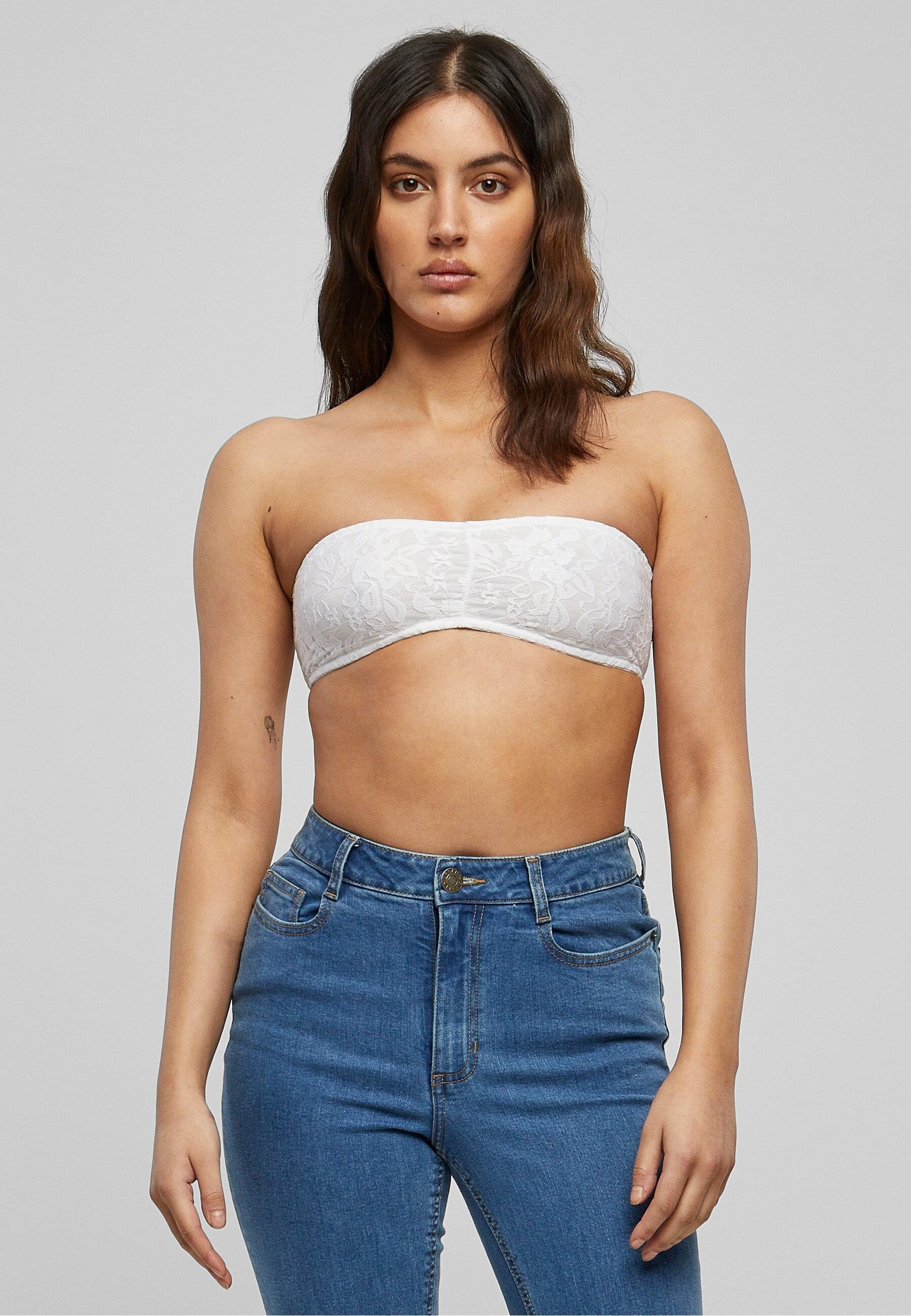 URBAN CLASSICS Sport-BH »Urban Classics Damen Ladies Laces Bandeau«