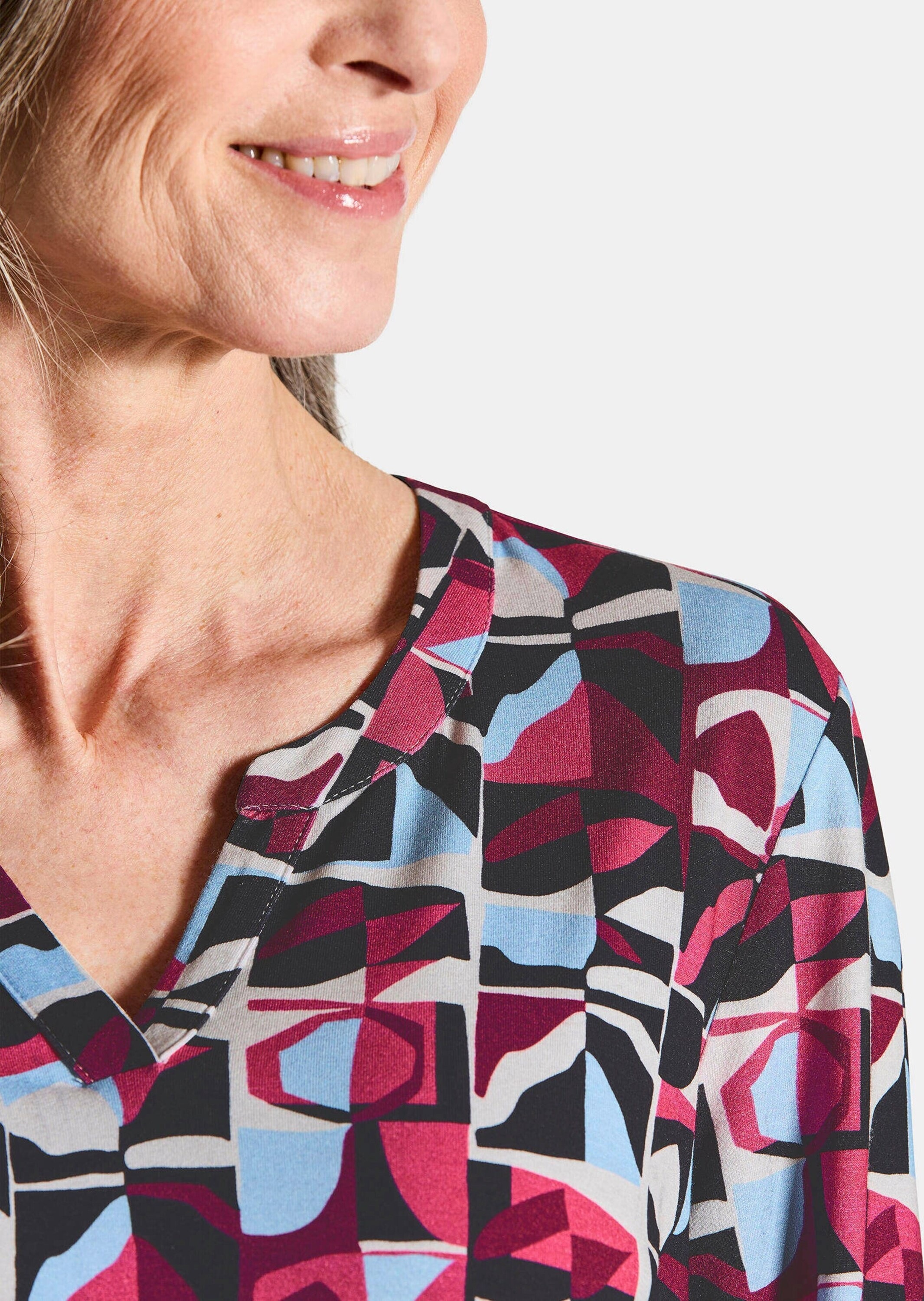 Goldner Print Shirt Pink Patterned Size 19 6
