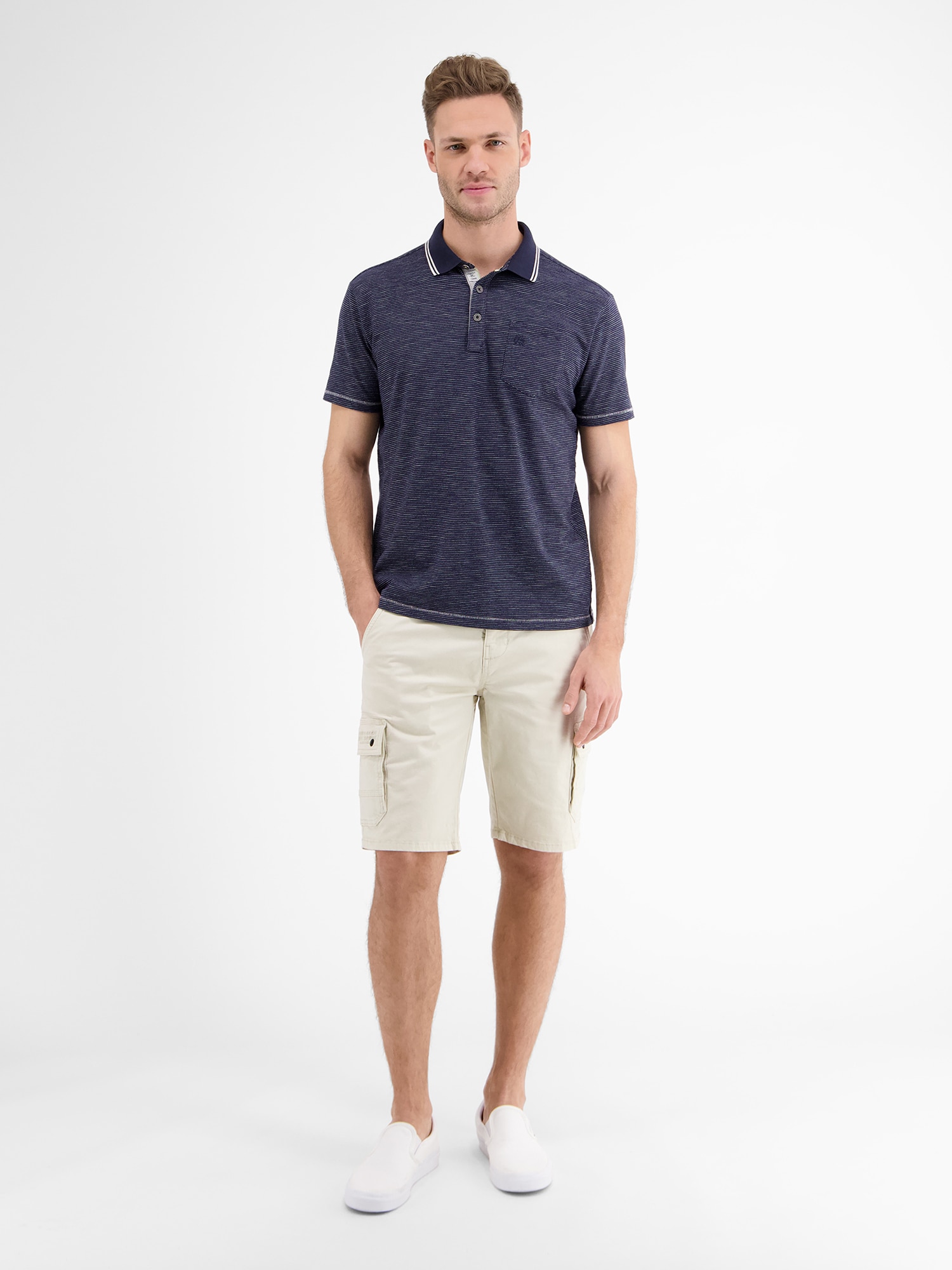 LERROS Poloshirt »LERROS Poloshirt mit Finelinerstreifen«