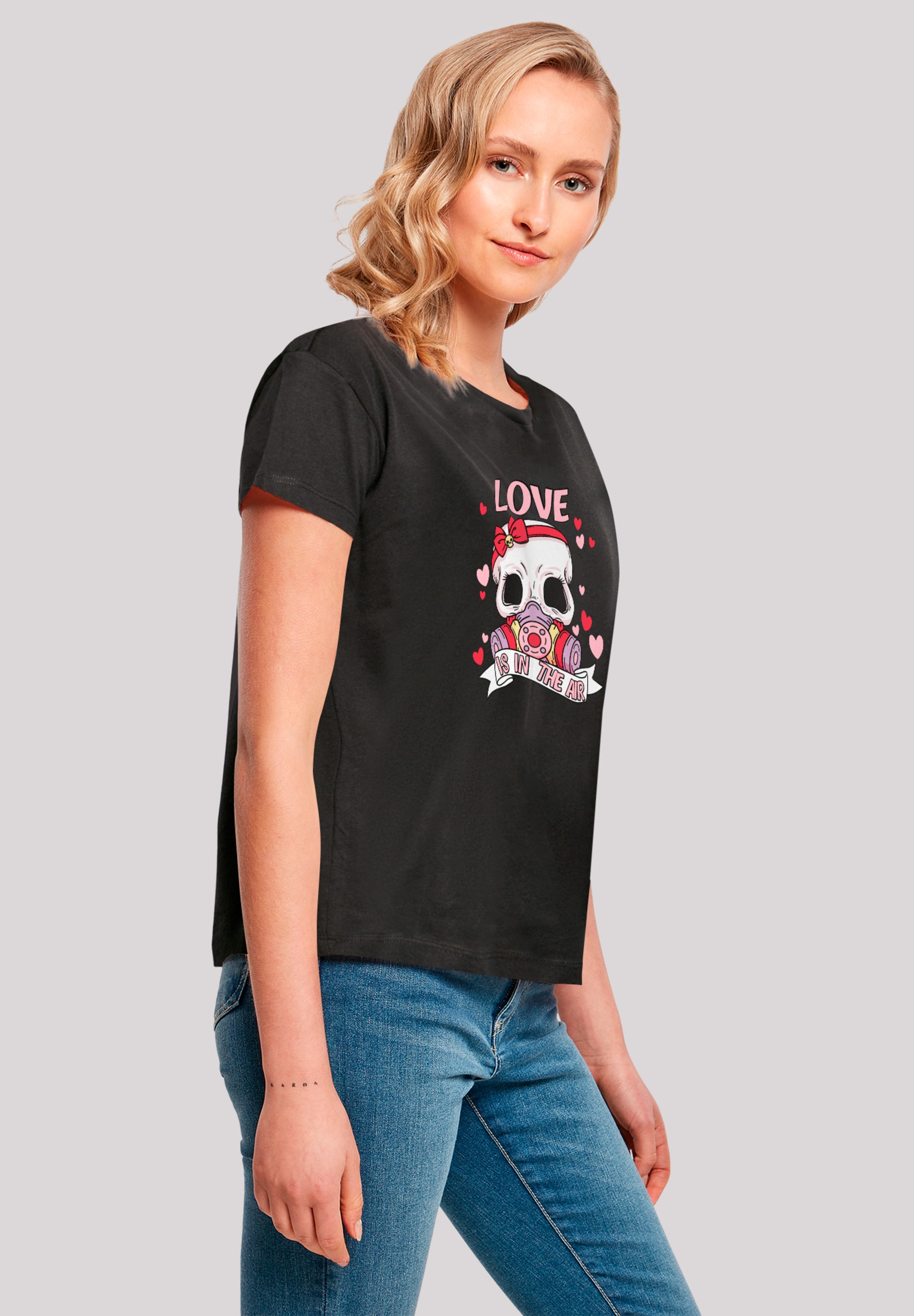 F4NT4STIC T-Shirt »Anti Valentinstag LOVE is in the air«, Premium Qualität