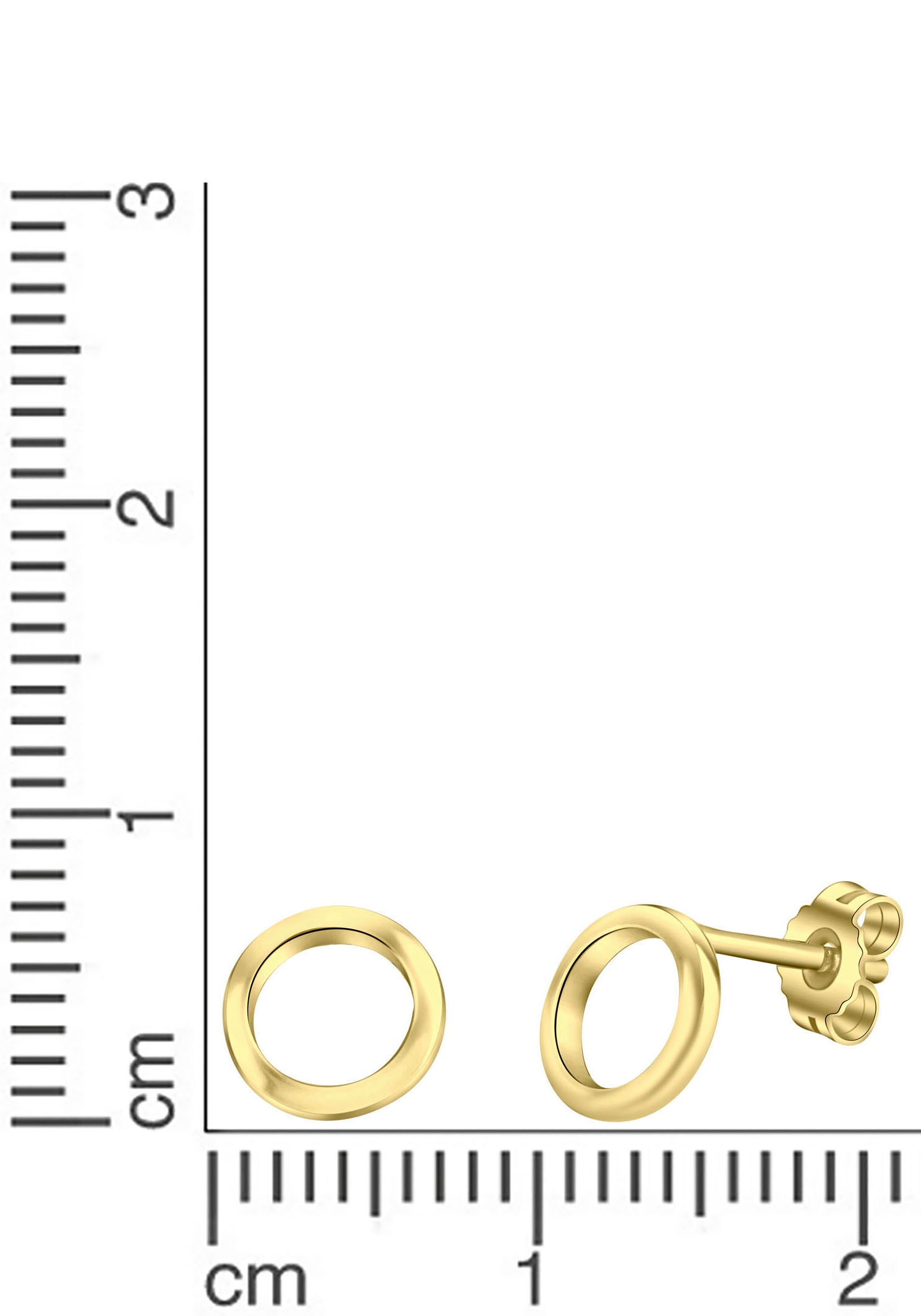 Firetti Paar Ohrstecker »Schmuck Geschenk Silber 925 Ohrschmuck Kreis rund«